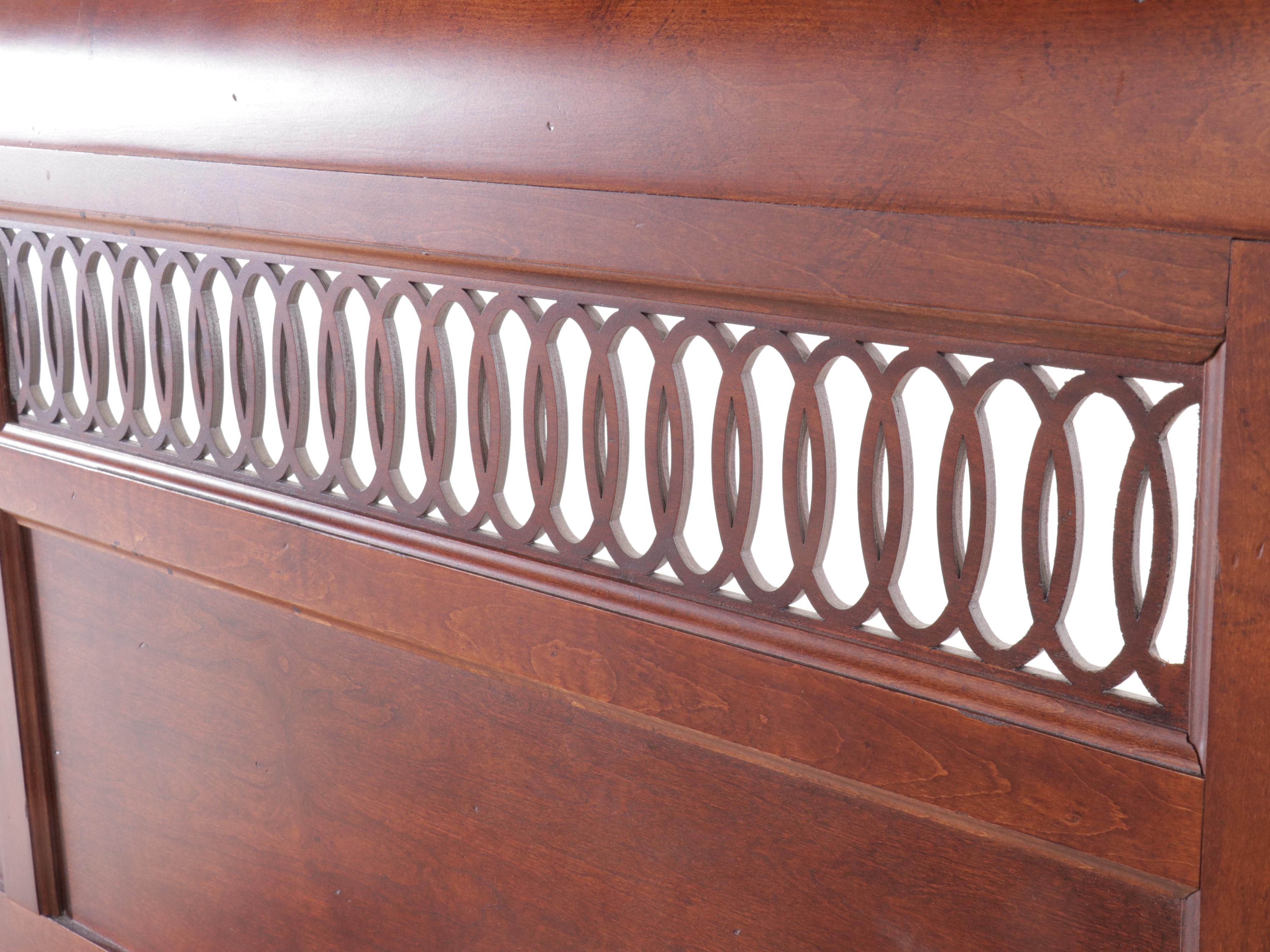 Queen Size Mahogany Sleigh Bed Frame