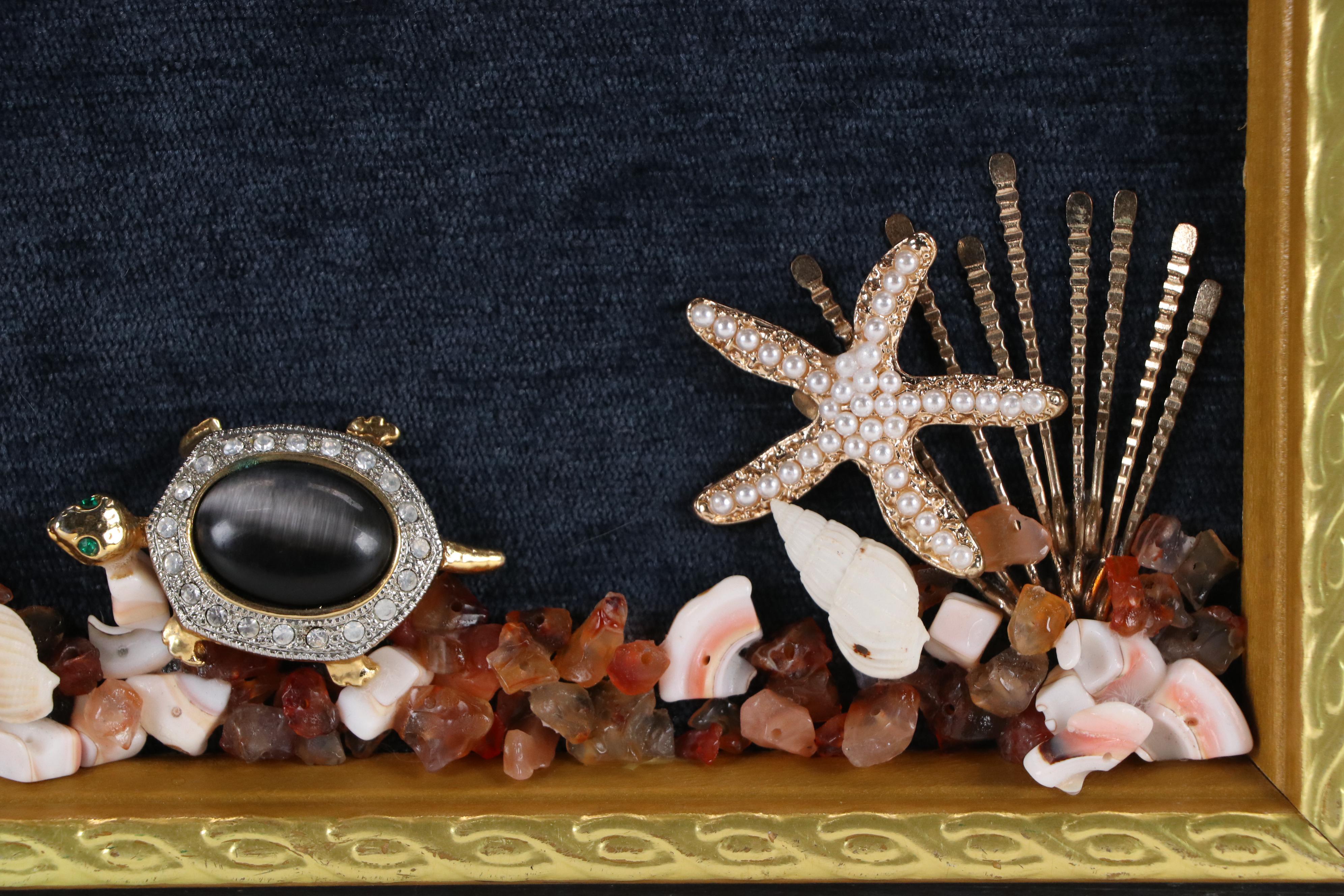 Karen Pagán Aquatic Jewelry Art Collage, 2025