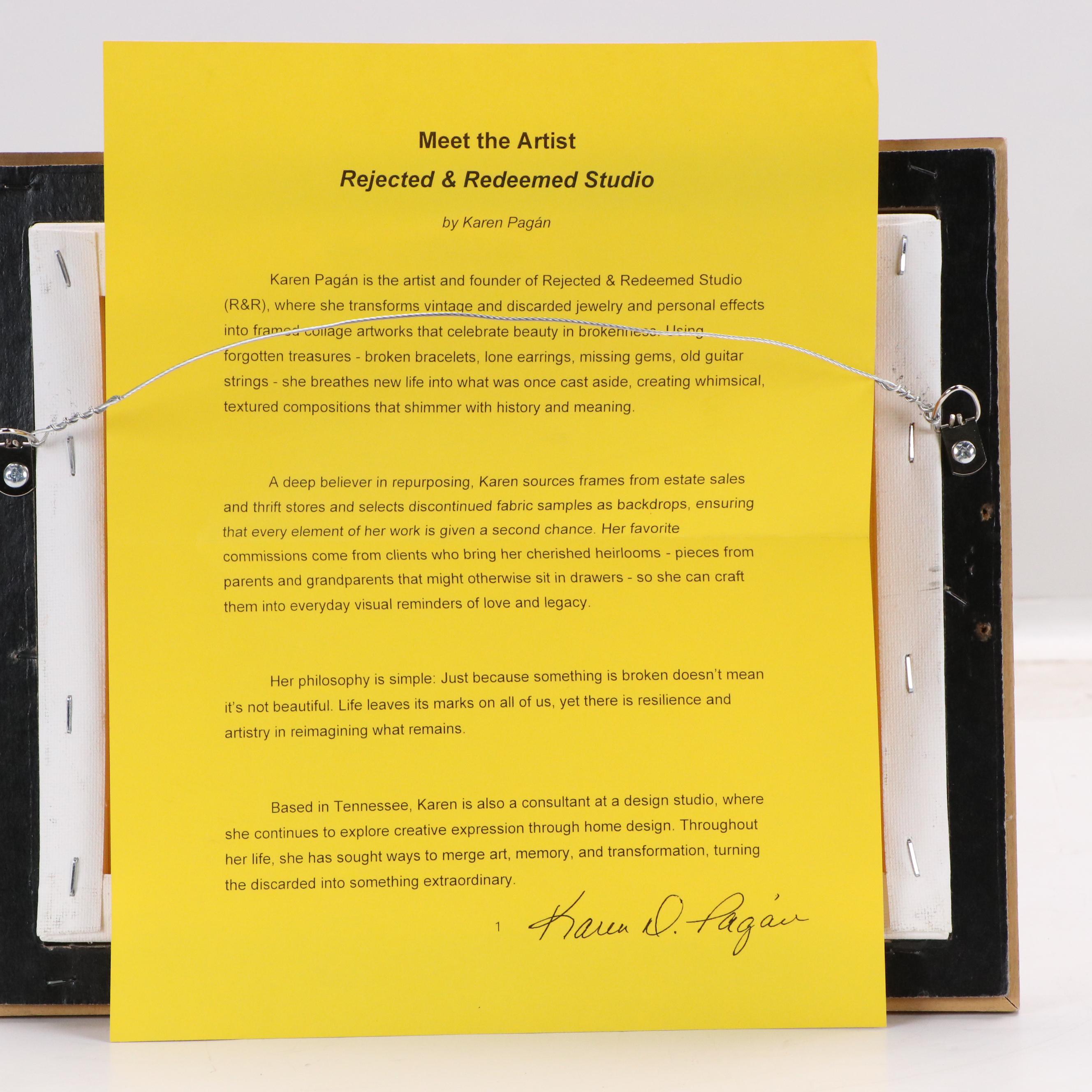 Karen Pagán Aquatic Jewelry Art Collage, 2025