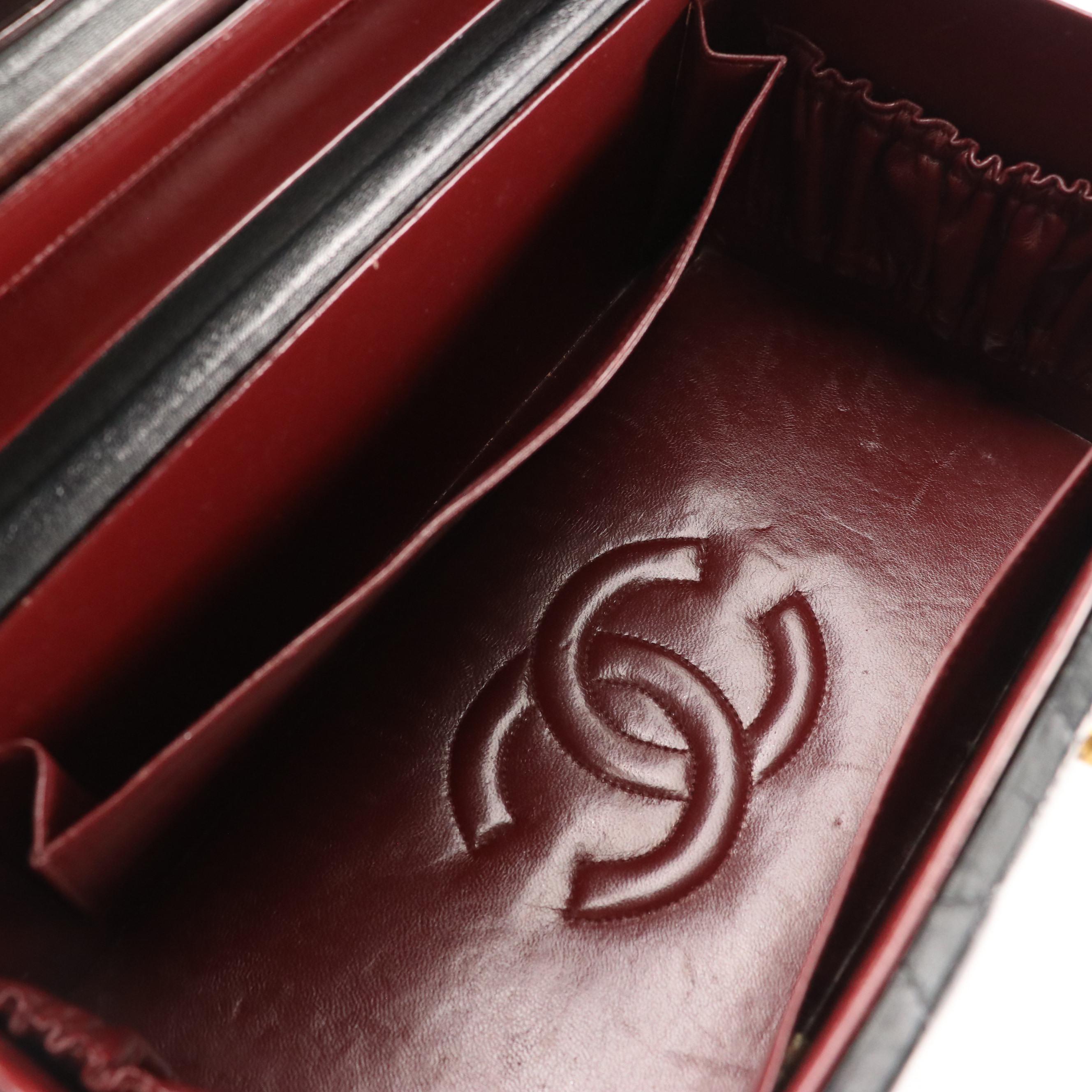 Chanel Top Handle Large Vanity Case in Quilted Lambskin Leather