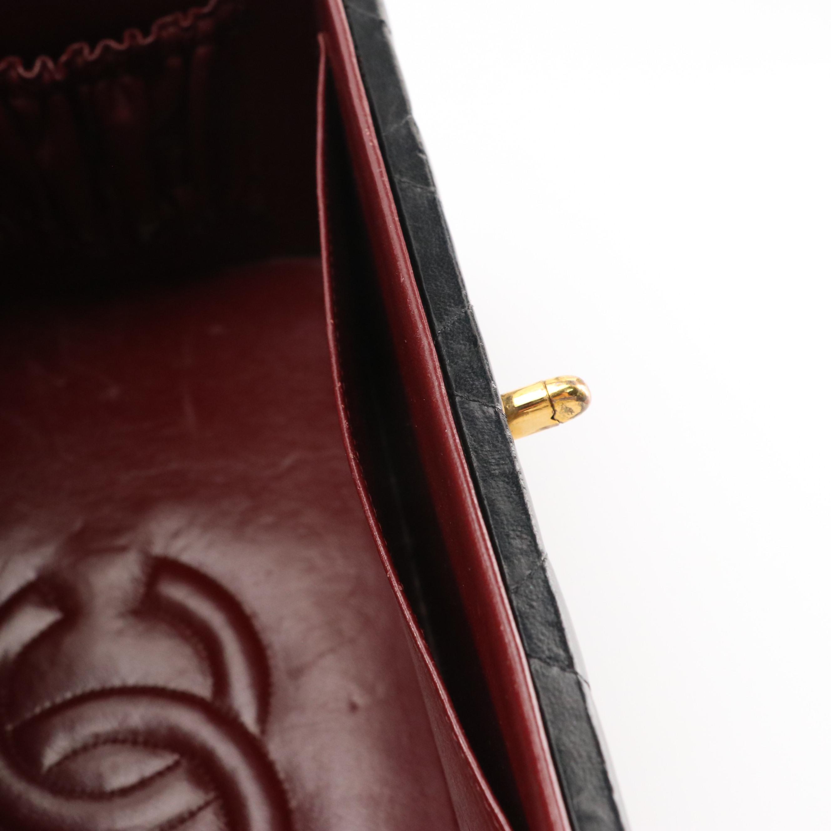 Chanel Top Handle Large Vanity Case in Quilted Lambskin Leather