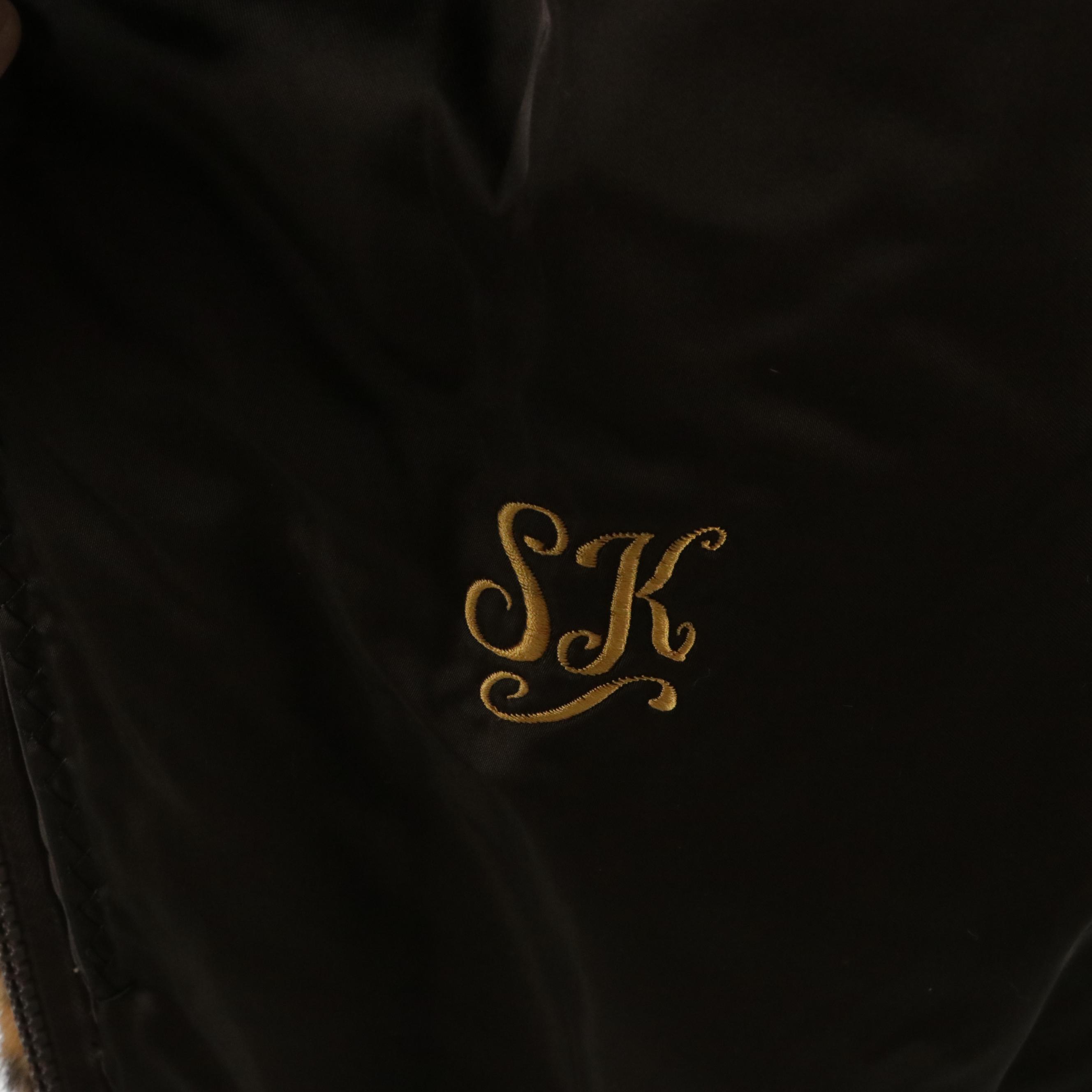 Dyed Mink Fur Oversized Bomber Jacket, 1980s