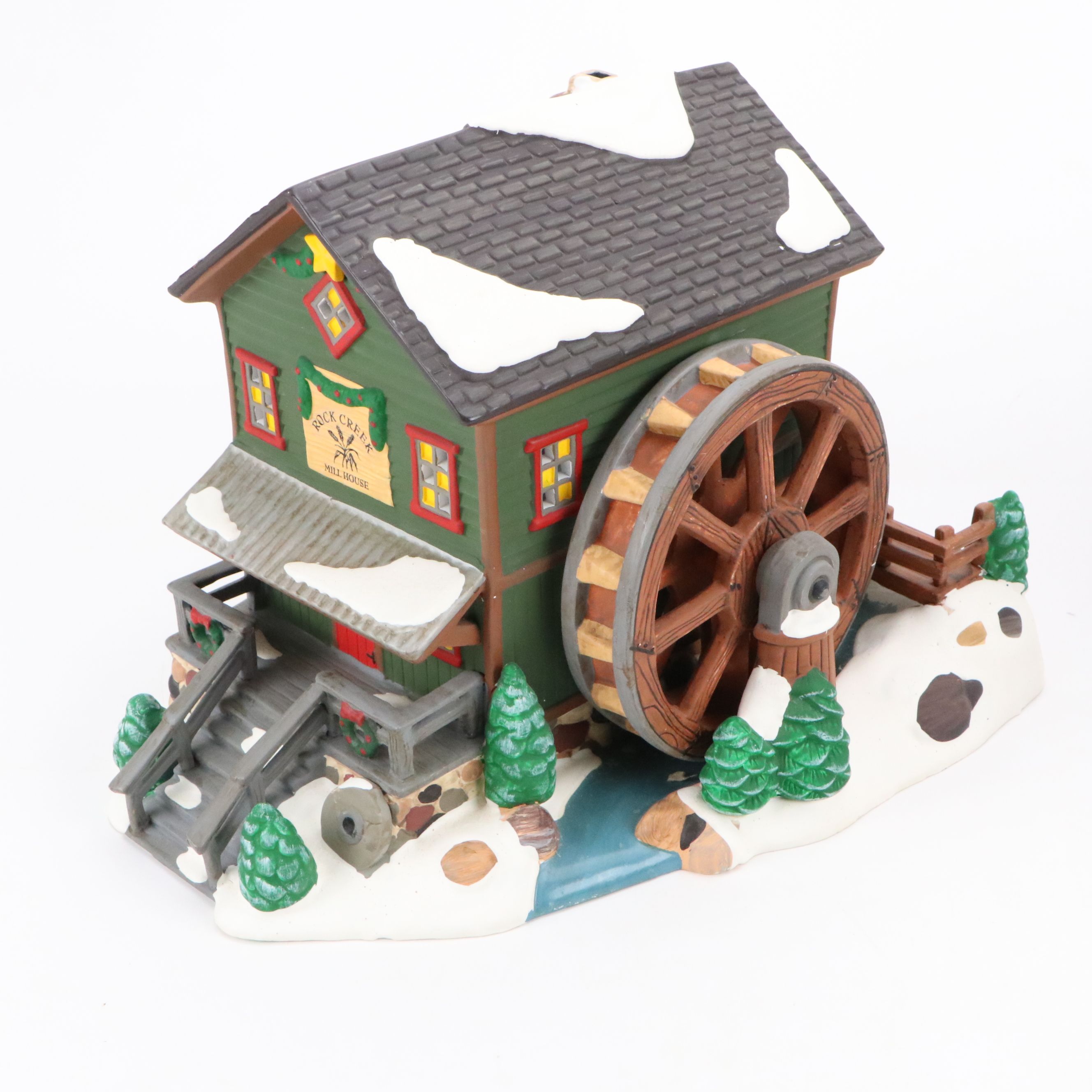 Dept. 56 Original Snow Village "Kringle's Korner," & "Rock Creek Mill House" Set