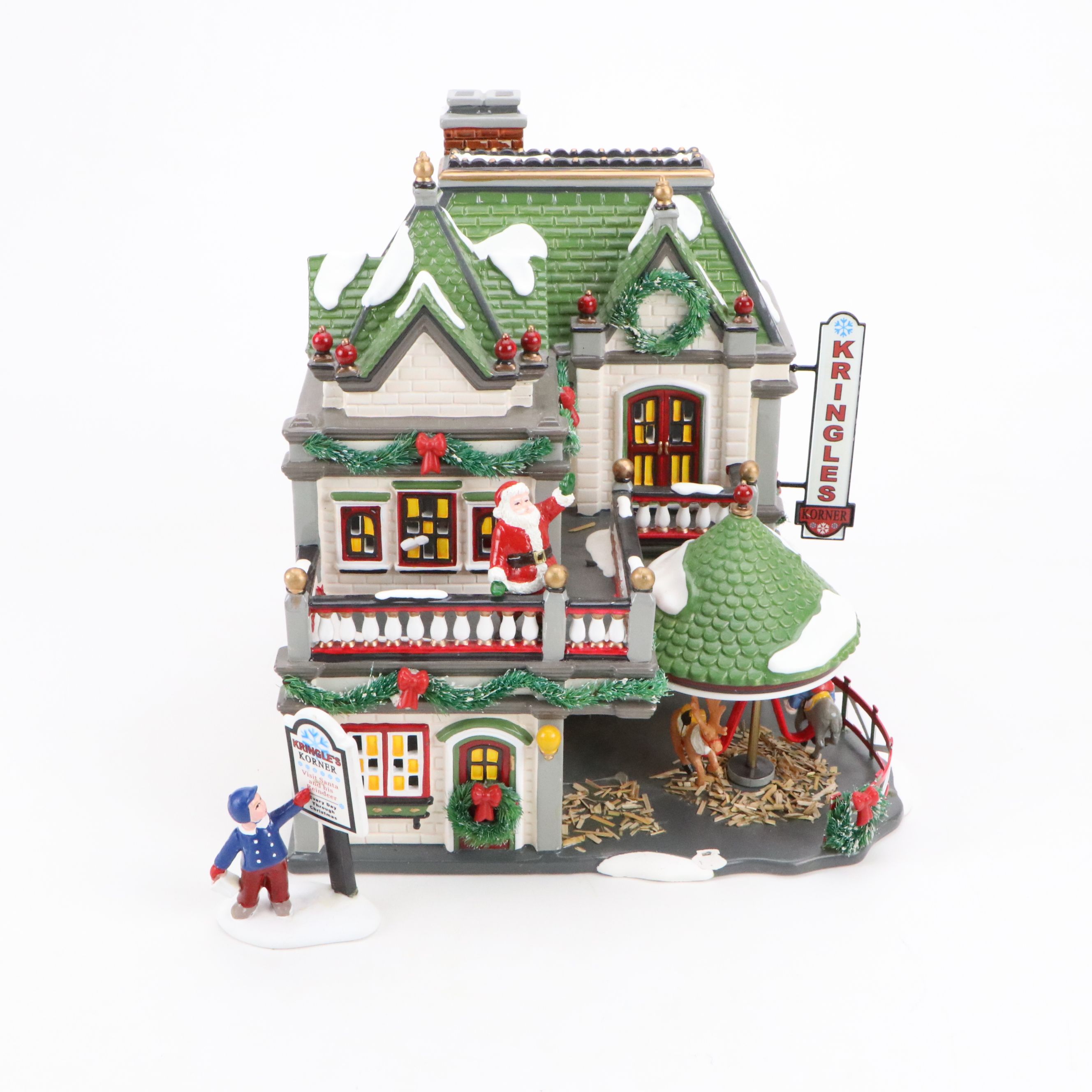 Dept. 56 Original Snow Village "Kringle's Korner," & "Rock Creek Mill House" Set