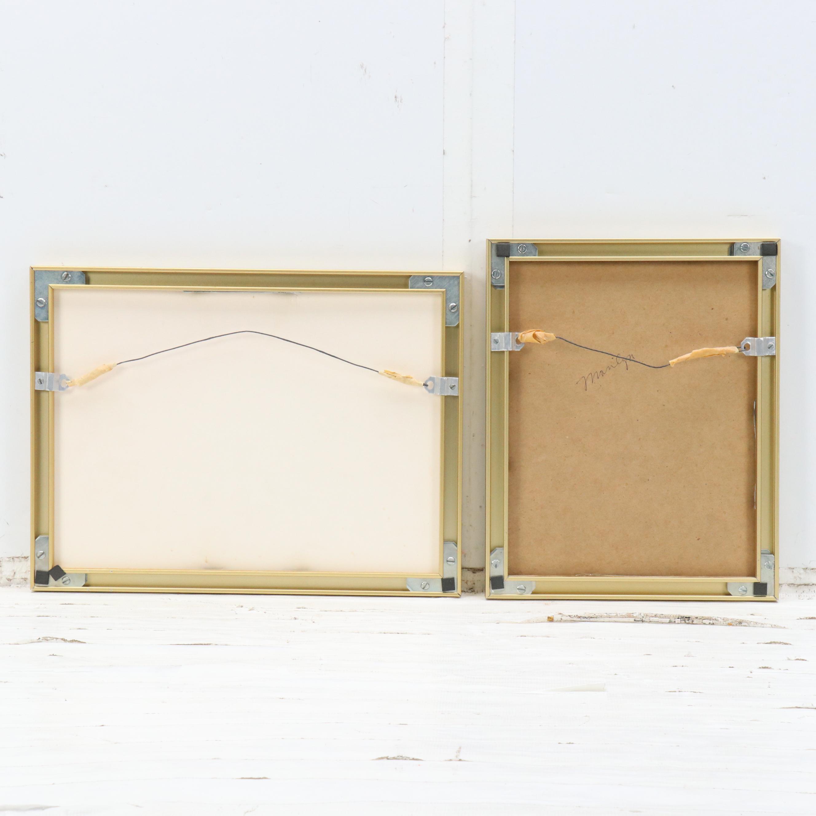 Marge Cramer Maritime Watercolor Paintings of Sailboats, 1987