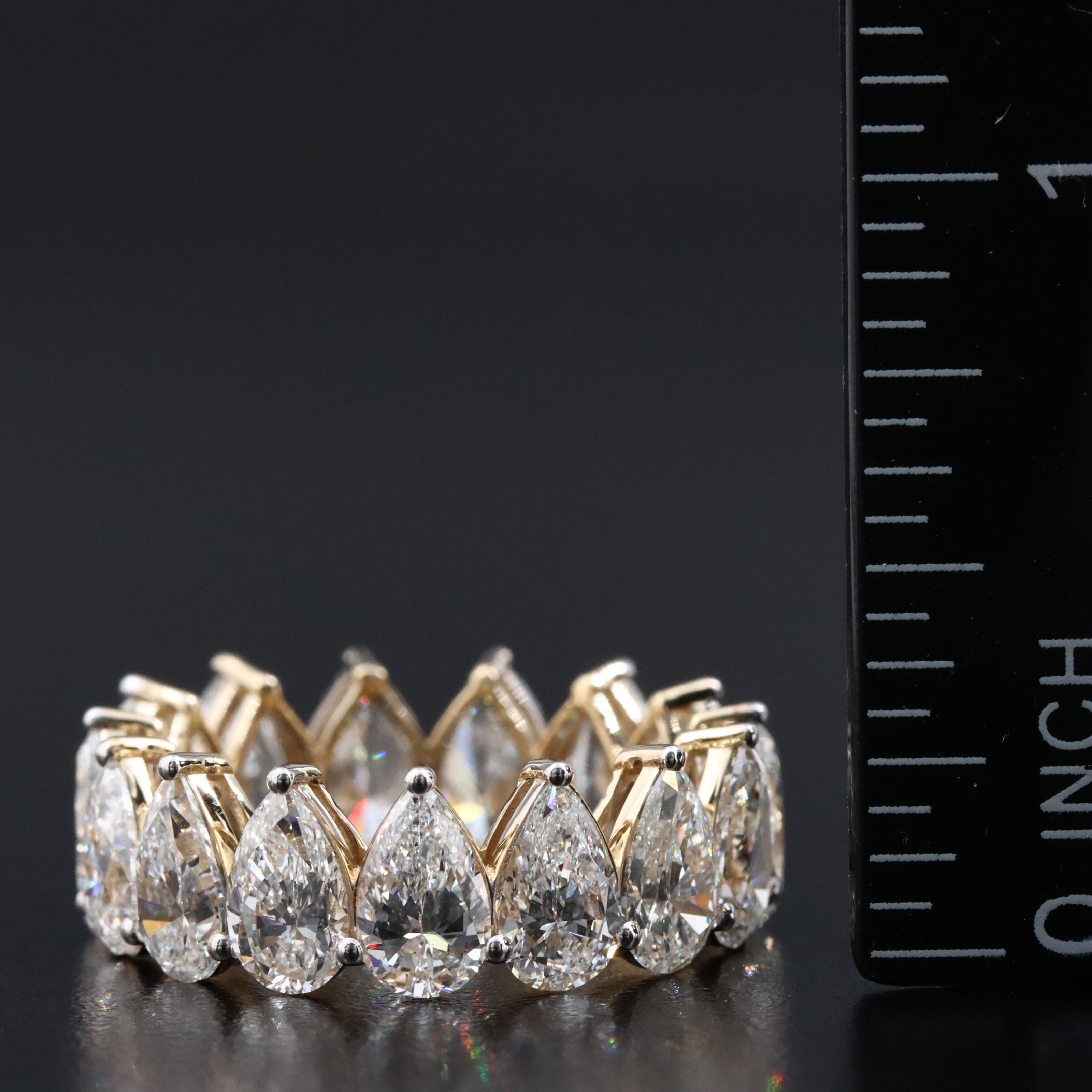 14K 8.77 CTW Lab Grown Diamond Eternity Band Ring