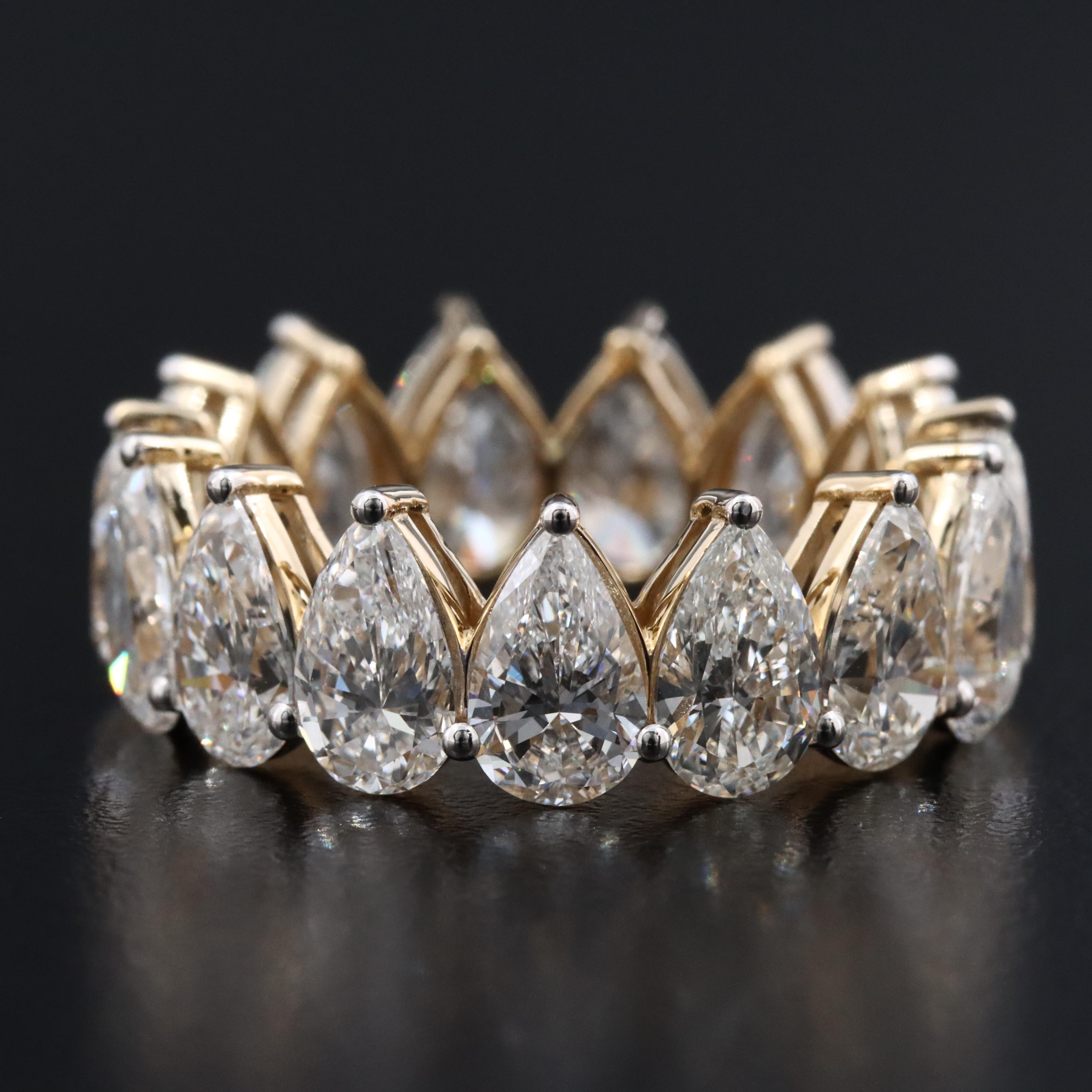 14K 8.77 CTW Lab Grown Diamond Eternity Band Ring