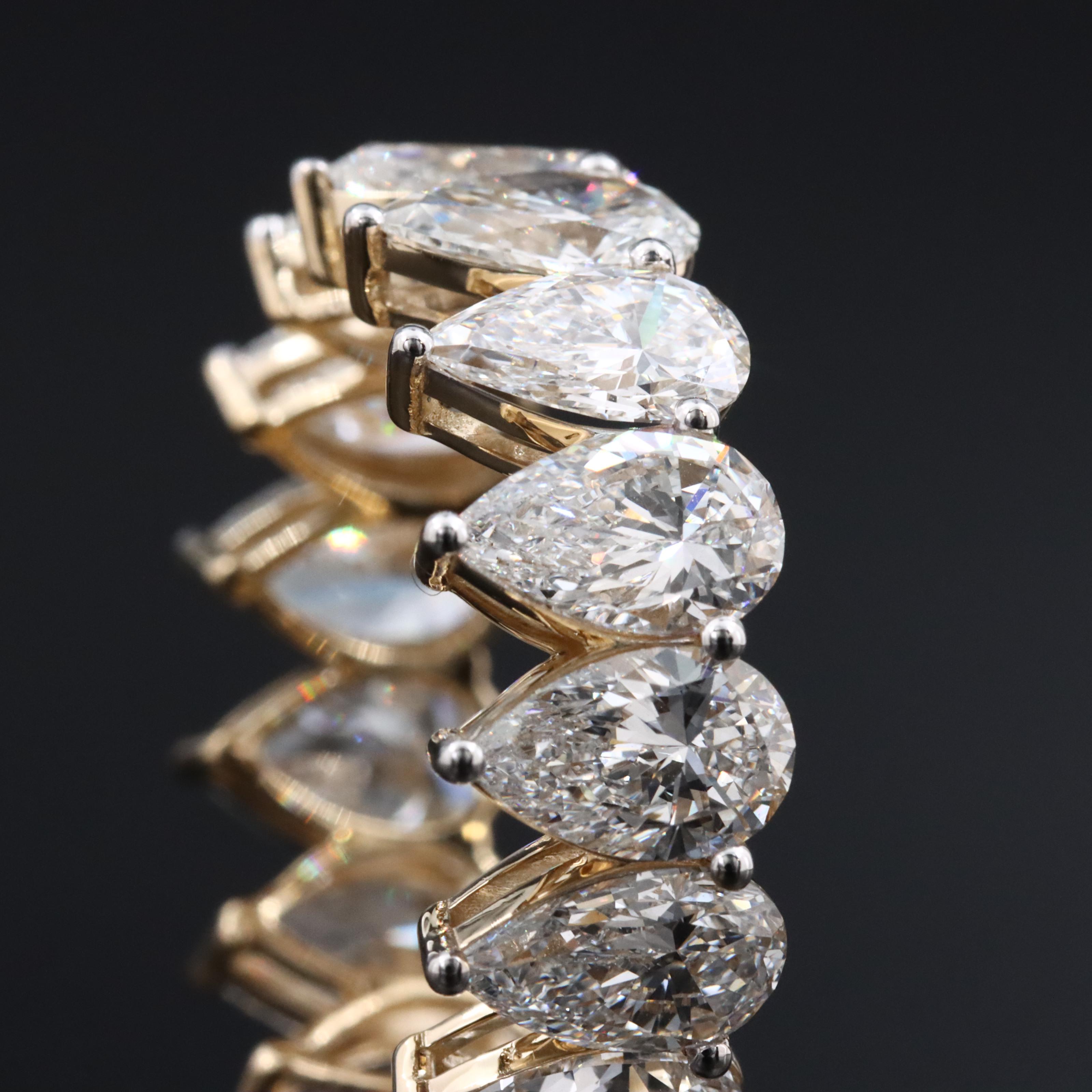 14K 8.77 CTW Lab Grown Diamond Eternity Band Ring