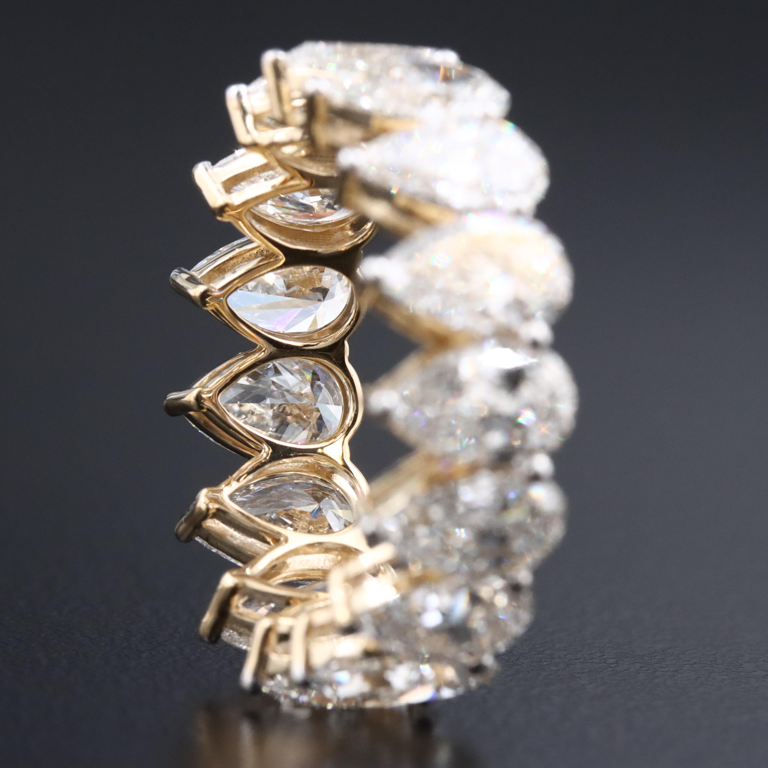 14K 8.77 CTW Lab Grown Diamond Eternity Band Ring