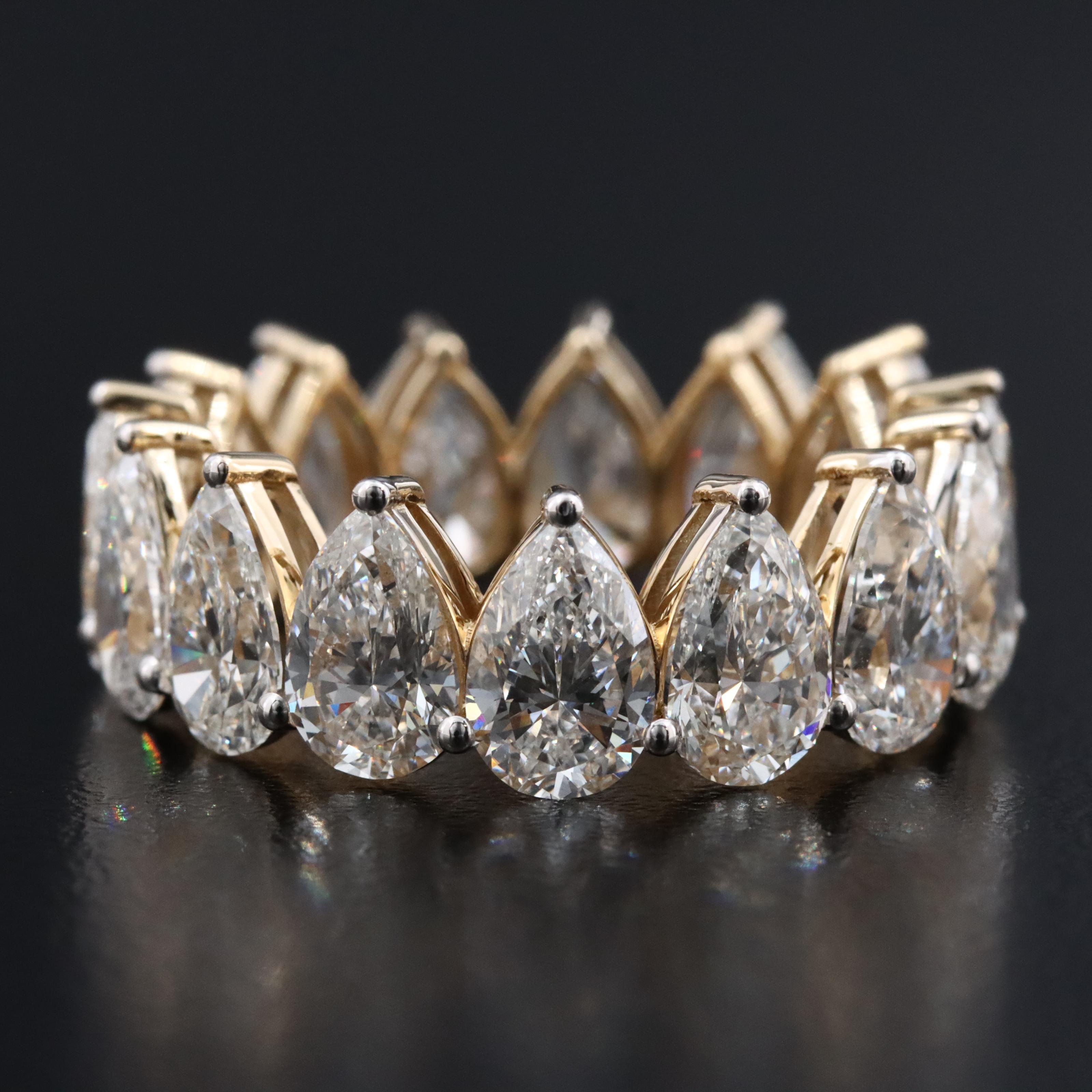 14K 8.77 CTW Lab Grown Diamond Eternity Band Ring