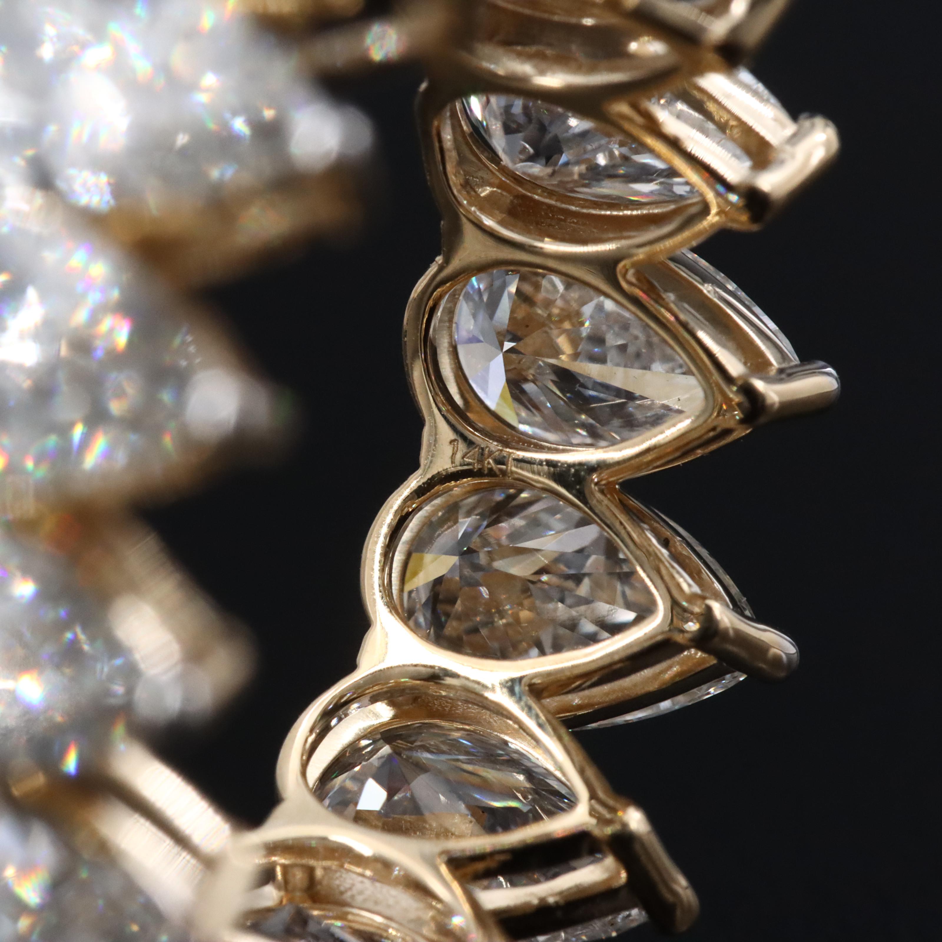 14K 8.77 CTW Lab Grown Diamond Eternity Band Ring