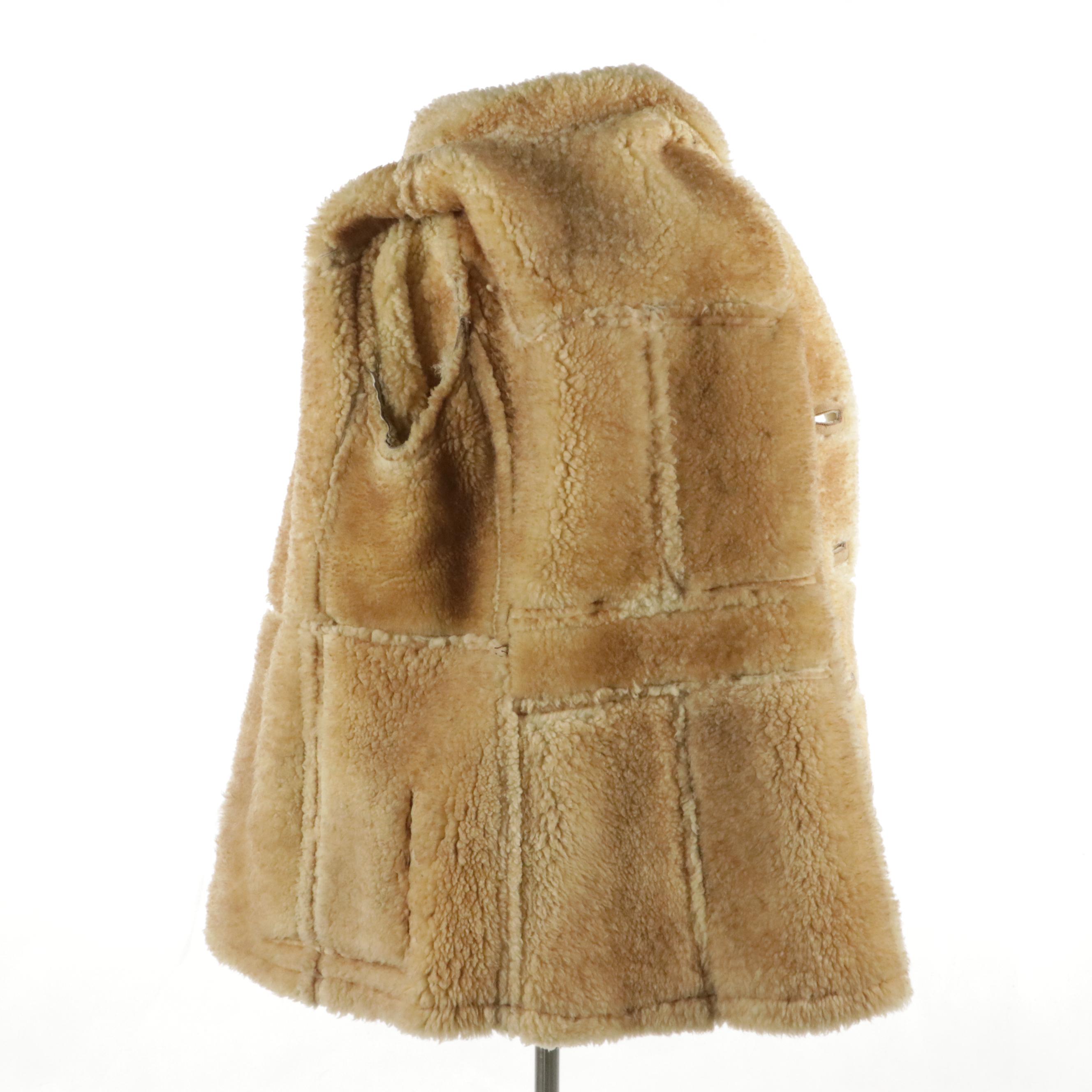 Berman's Vintage Sheepskin Shearling Rancher Coat