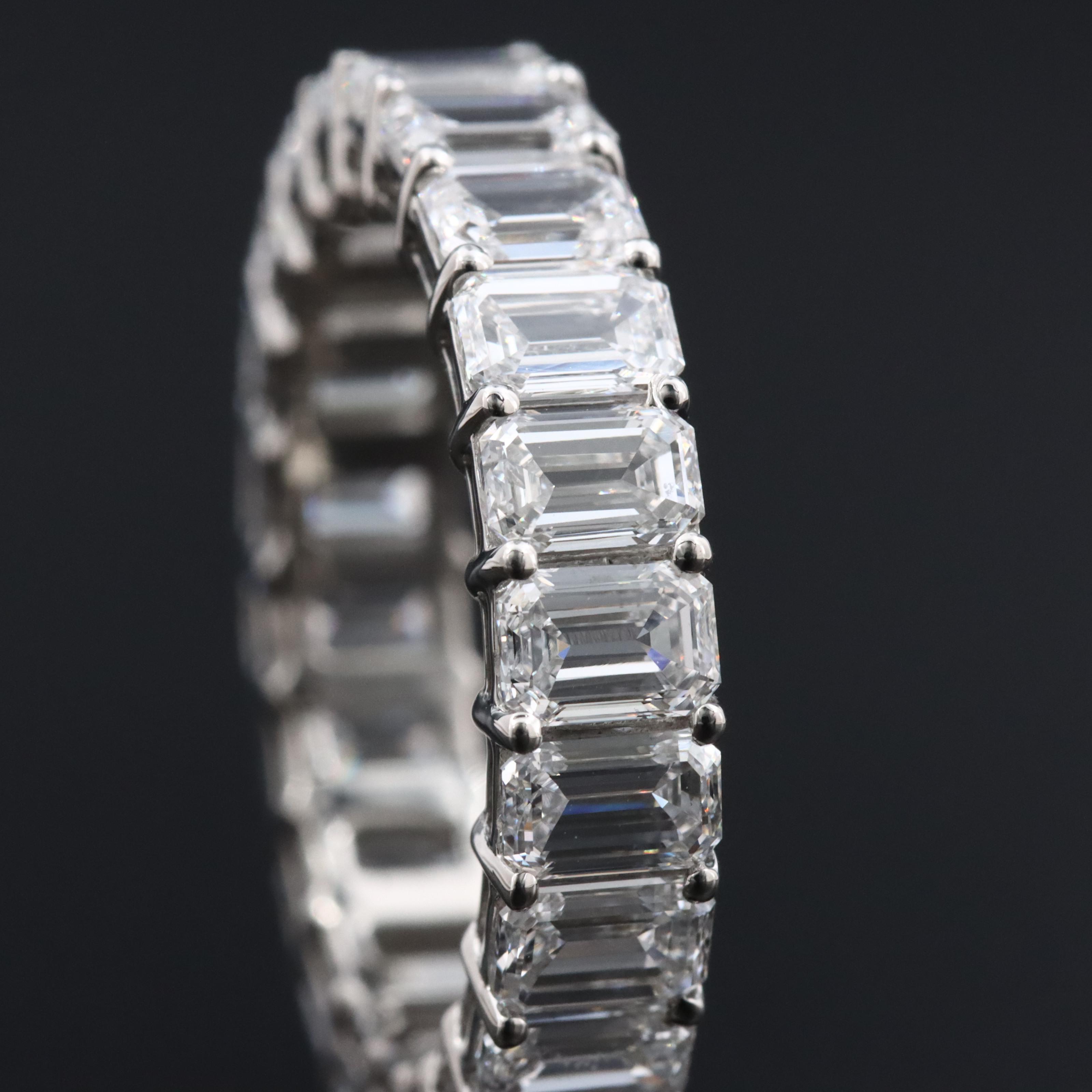Platinum 5.09 CTW Lab Grown Diamond Eternity Band Ring