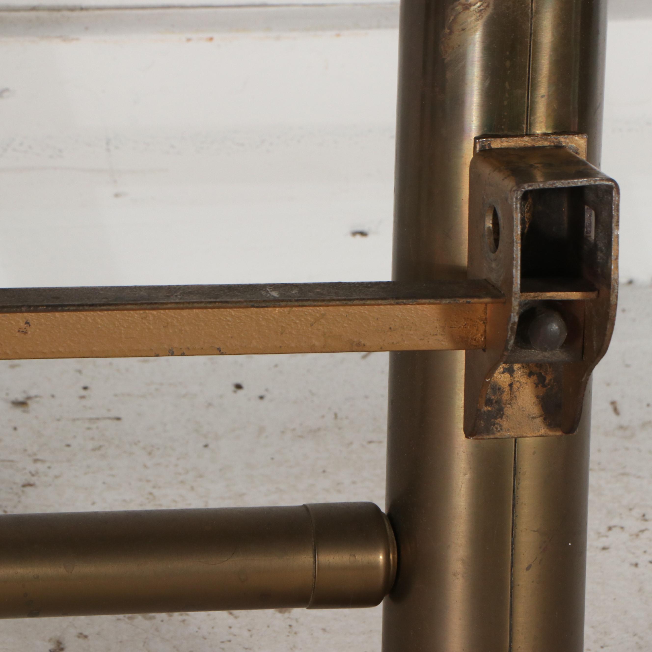 Brass Full Size Headboard and Footboard, Mid to Late 20th Century