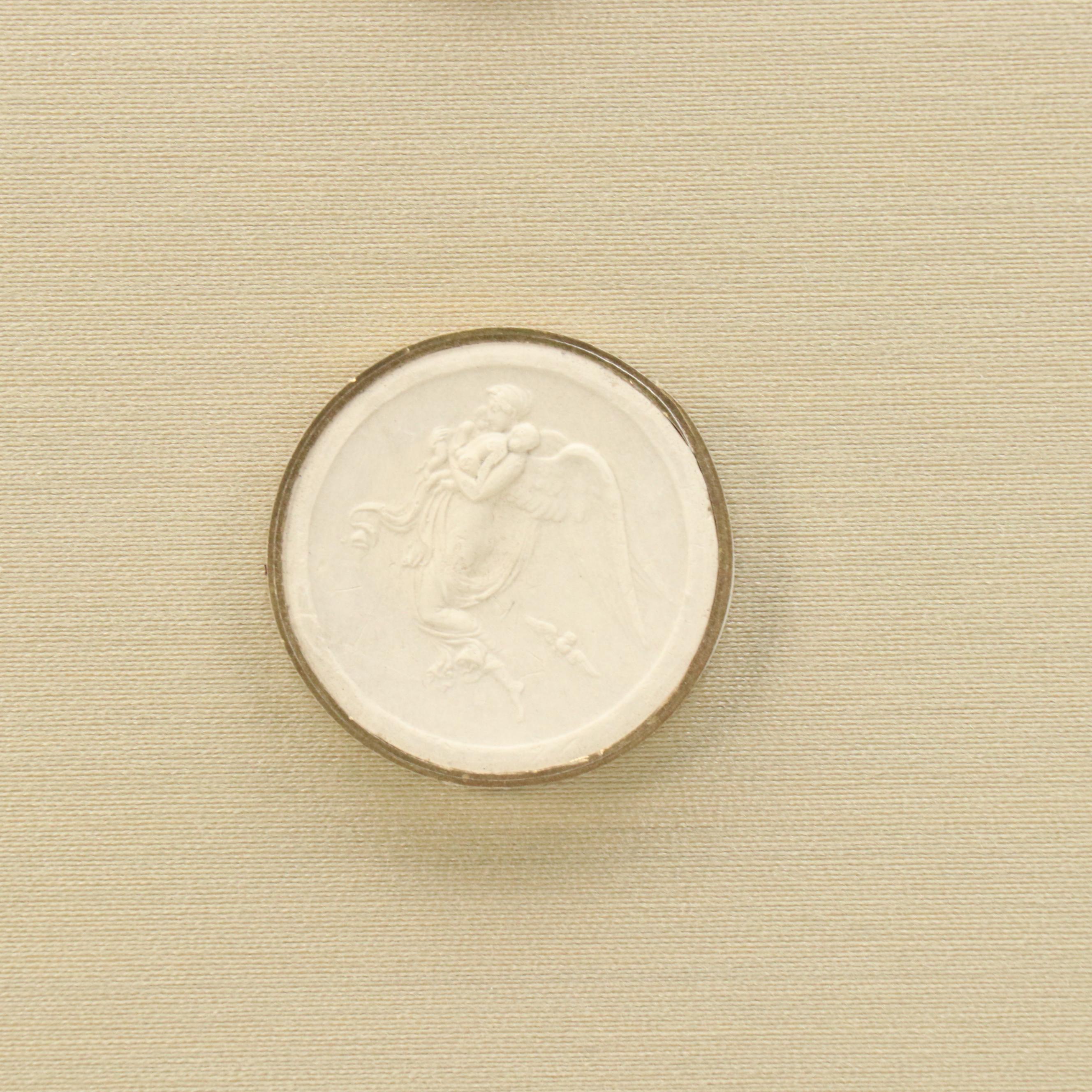 Grand Tour Gilded Wax Intaglio Medallion Collection, 19th Century