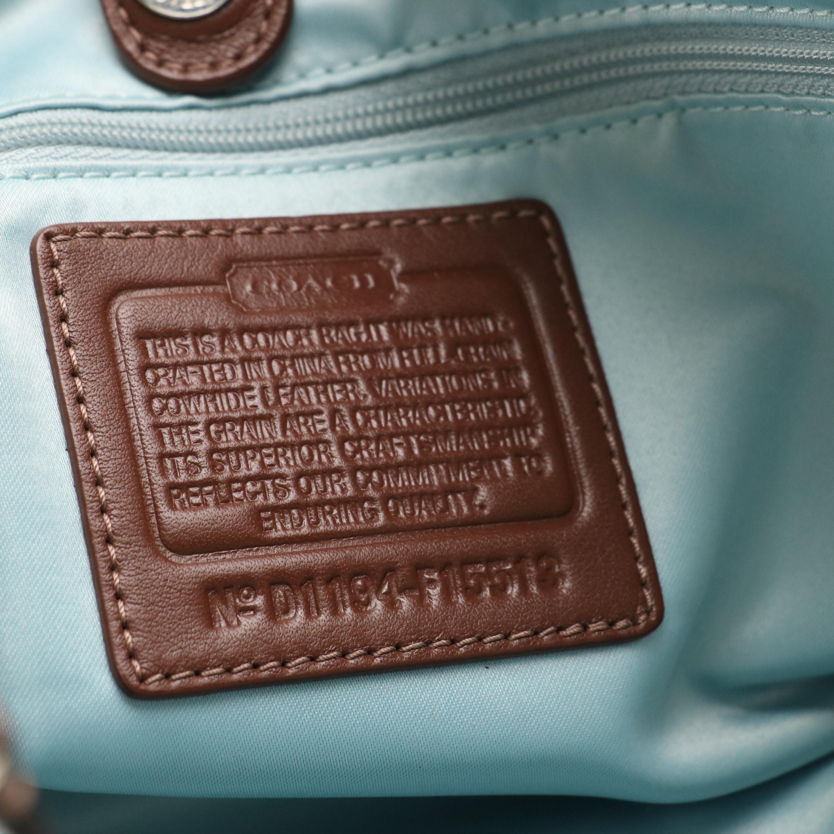 Coach Ashley F15513 Two-Way Satchel in Bicolor Leather