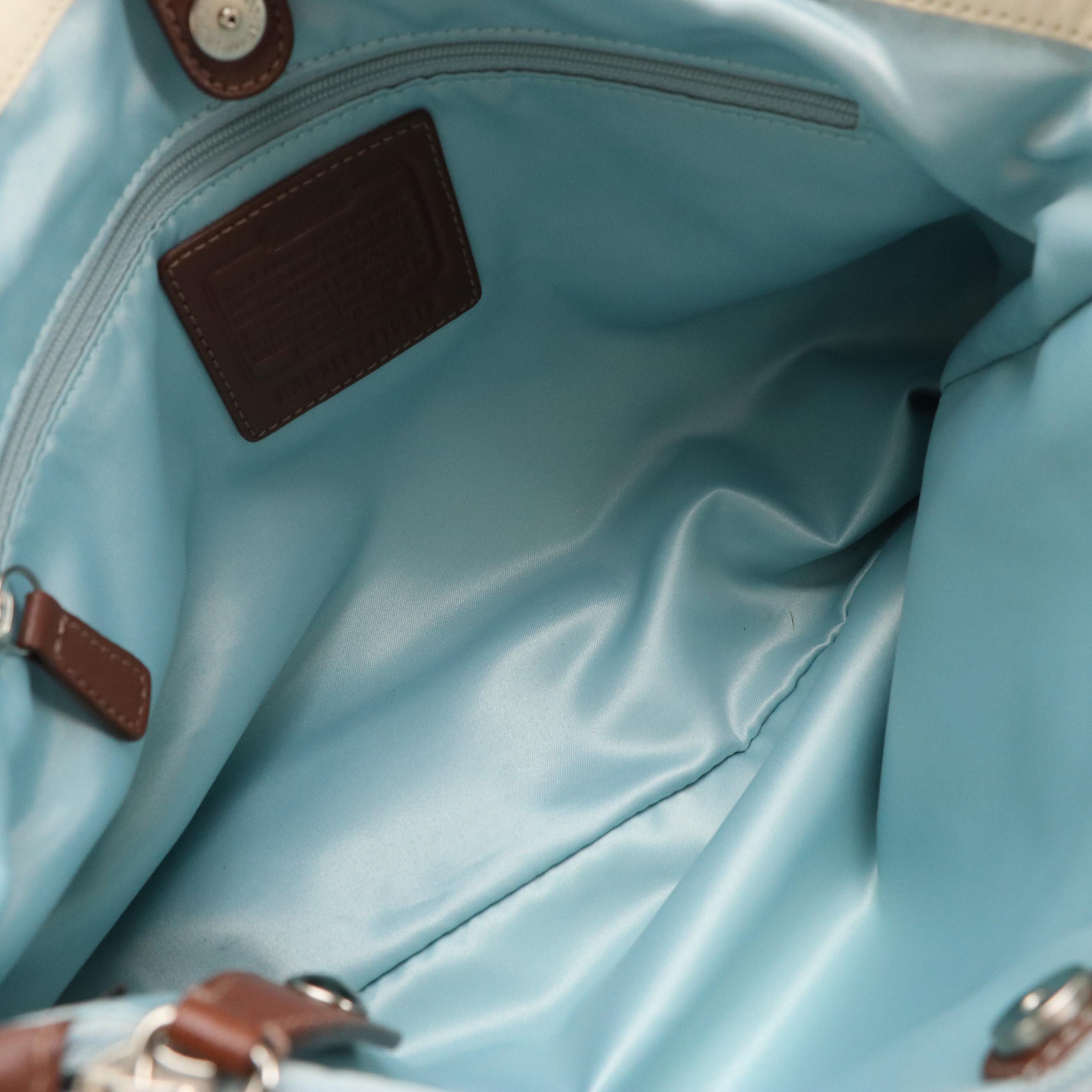 Coach Ashley F15513 Two-Way Satchel in Bicolor Leather