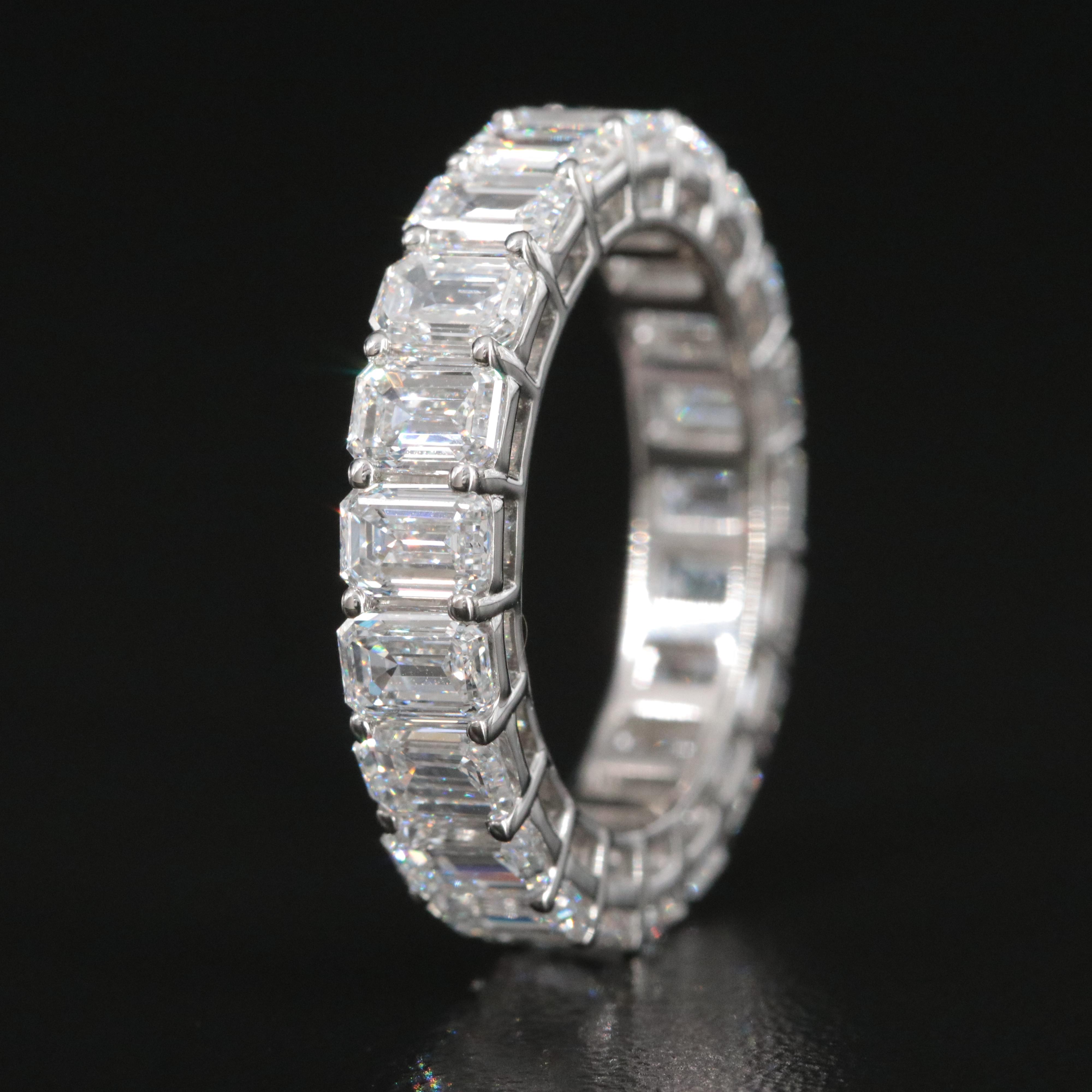 Platinum 5.83 CTW Lab Grown Diamond Eternity Band