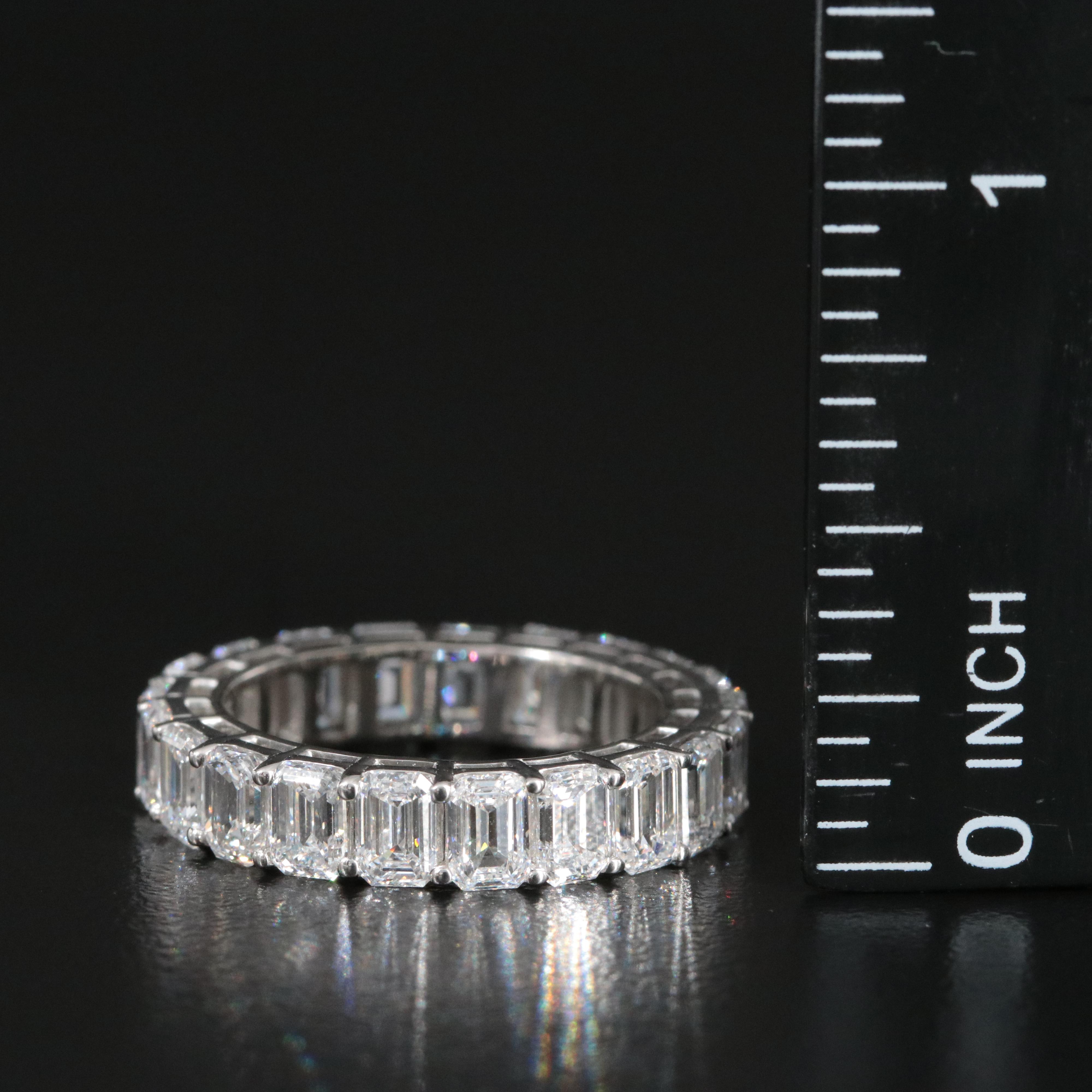 Platinum 5.83 CTW Lab Grown Diamond Eternity Band