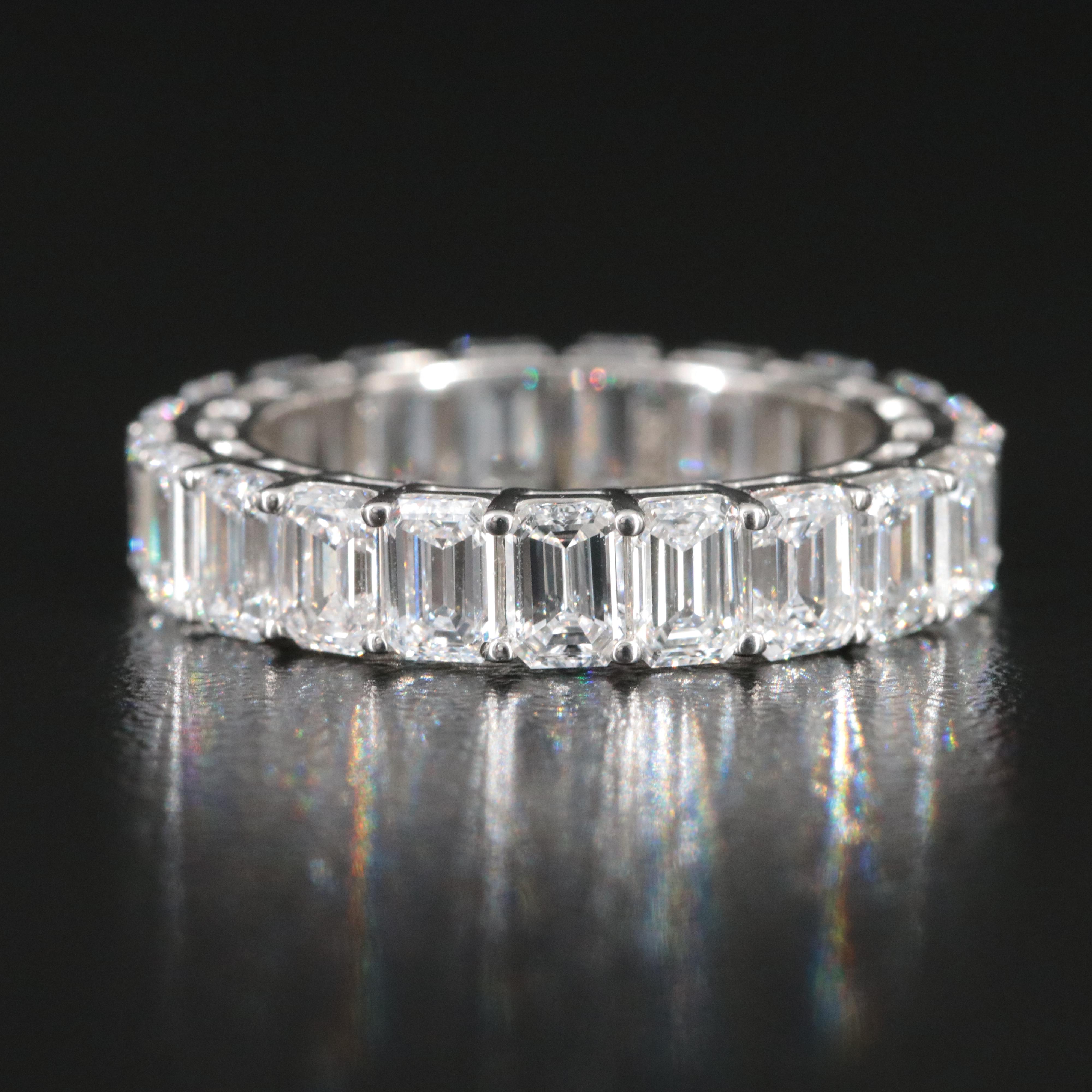 Platinum 5.83 CTW Lab Grown Diamond Eternity Band