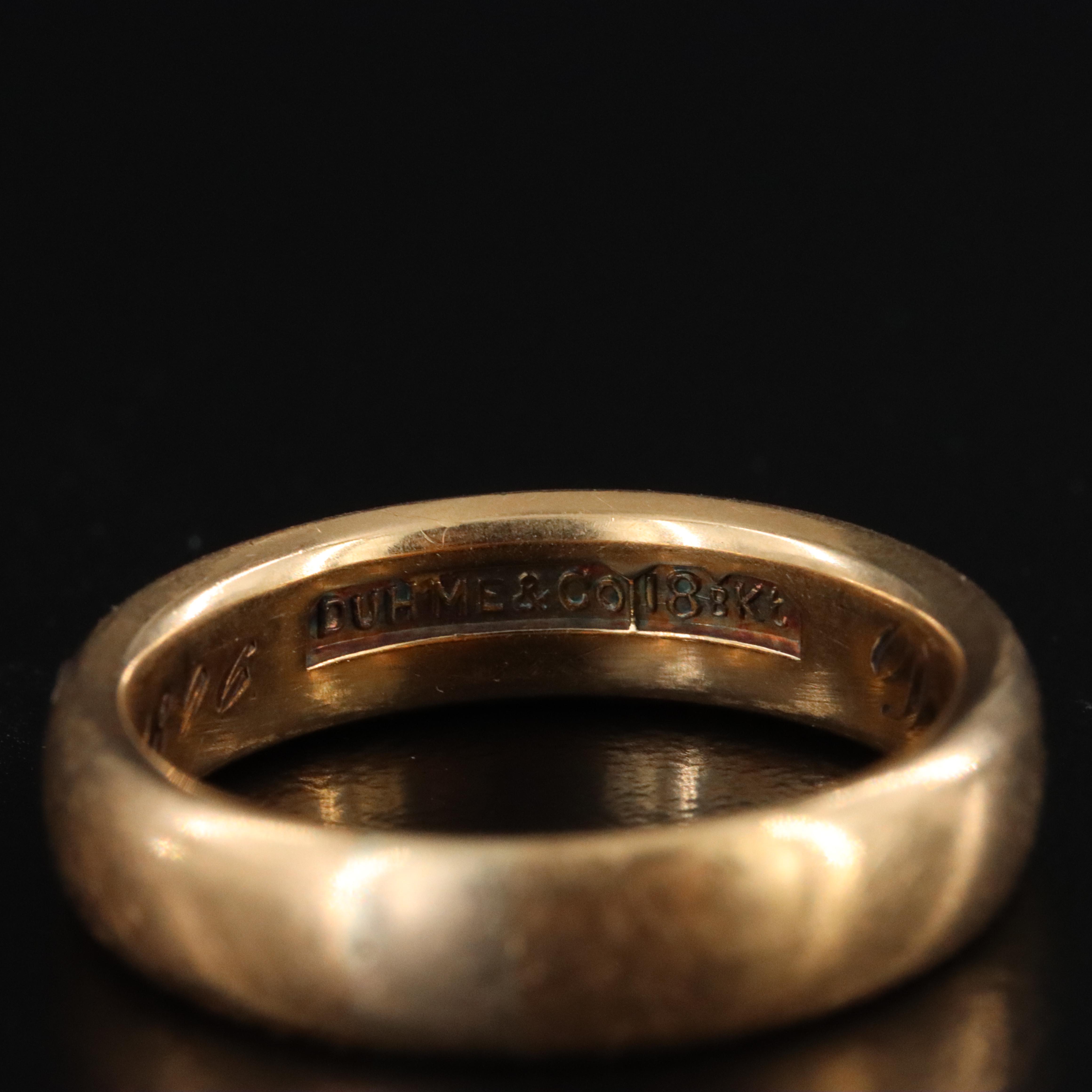 DUHME & Co. Antique 18K Band