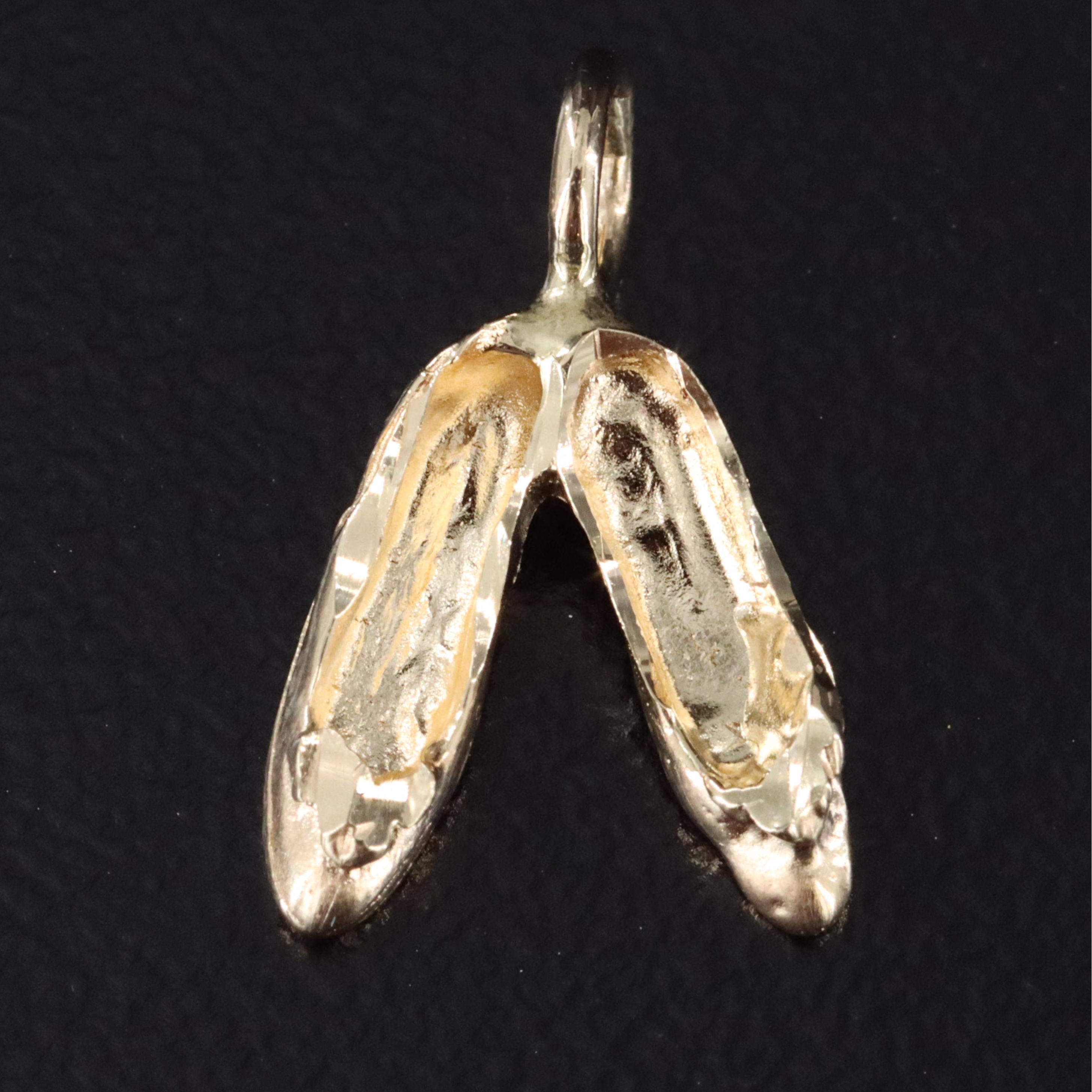 14K Ballet Slippers Pendant