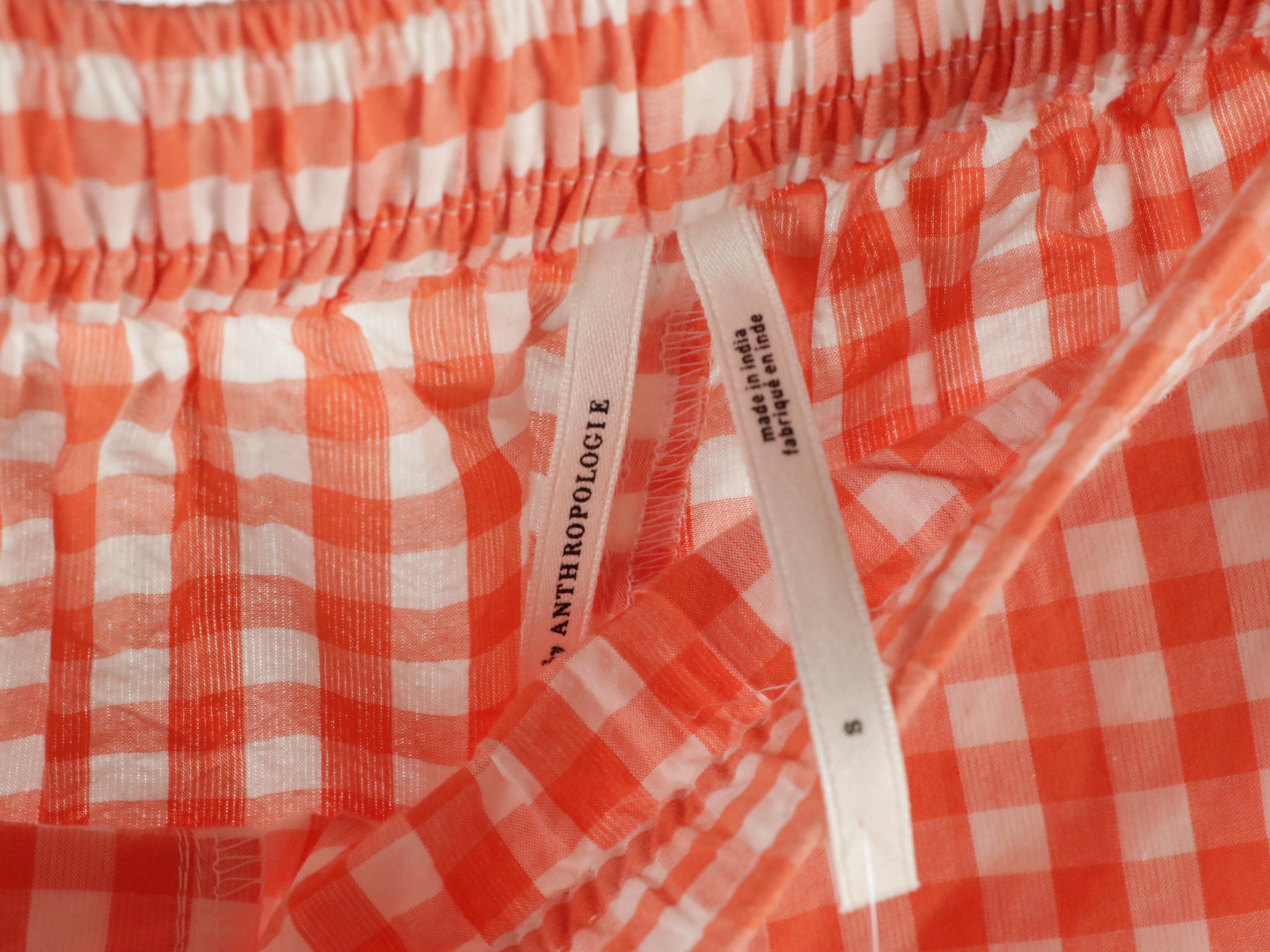 La Veste "Tea Time" Striped Cotton Shirt & Anthropologie Sleep Shorts, With Tags