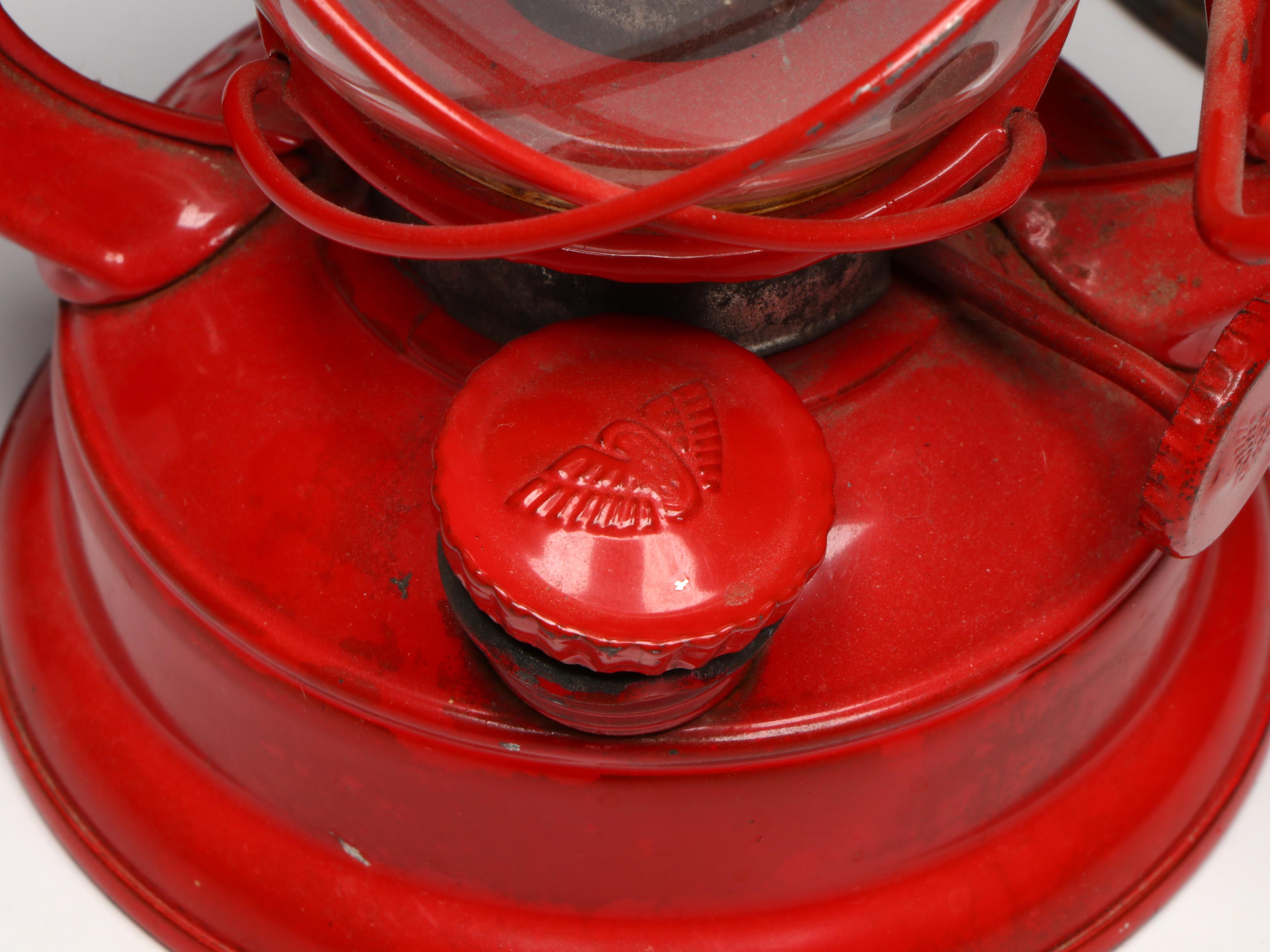 Dietz "Little Wizard" Kerosene Lantern with Winged Wheel and Other Lantern