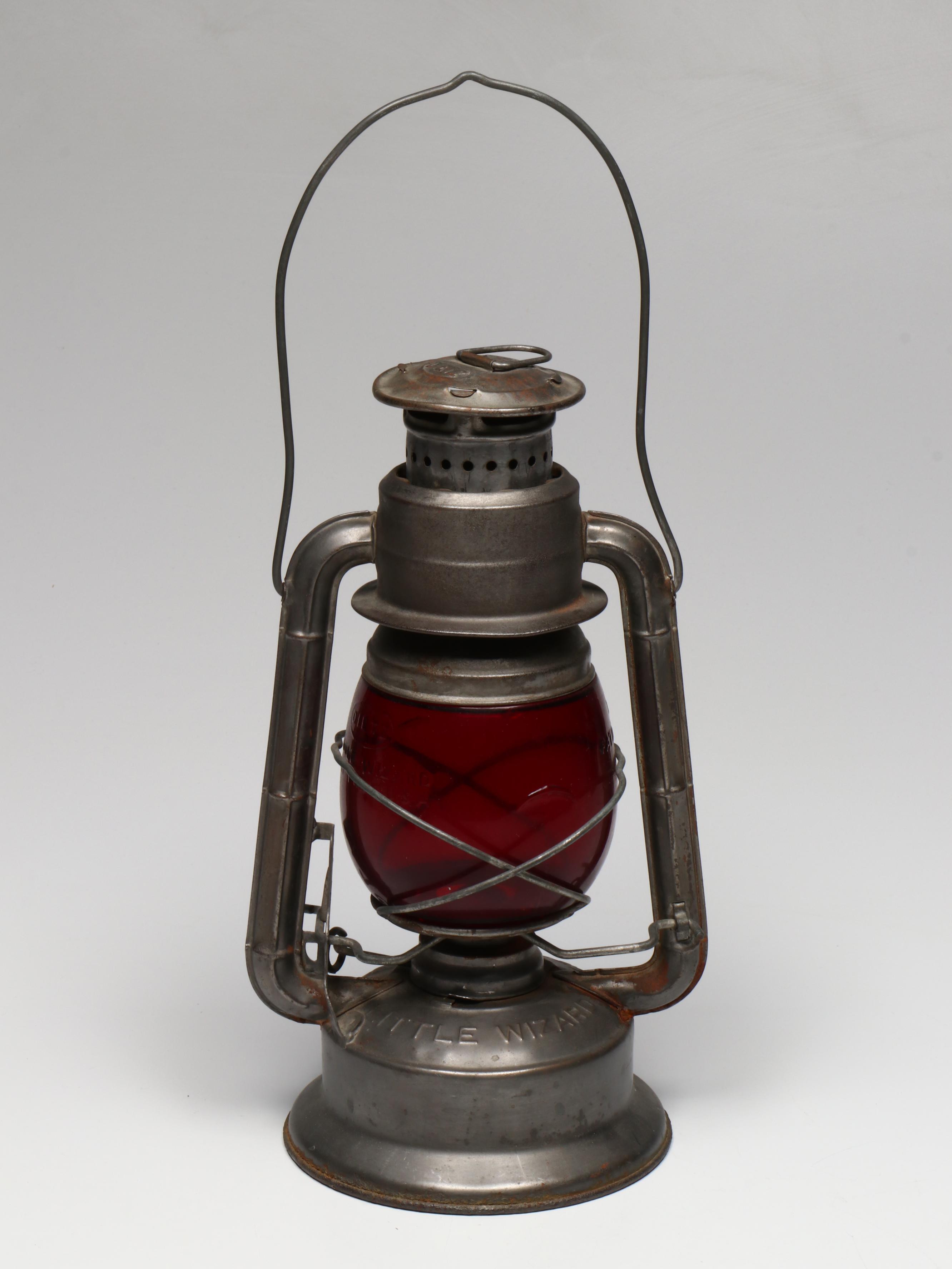 Dietz "Little Wizard" Kerosene Lantern with Winged Wheel and Other Lantern