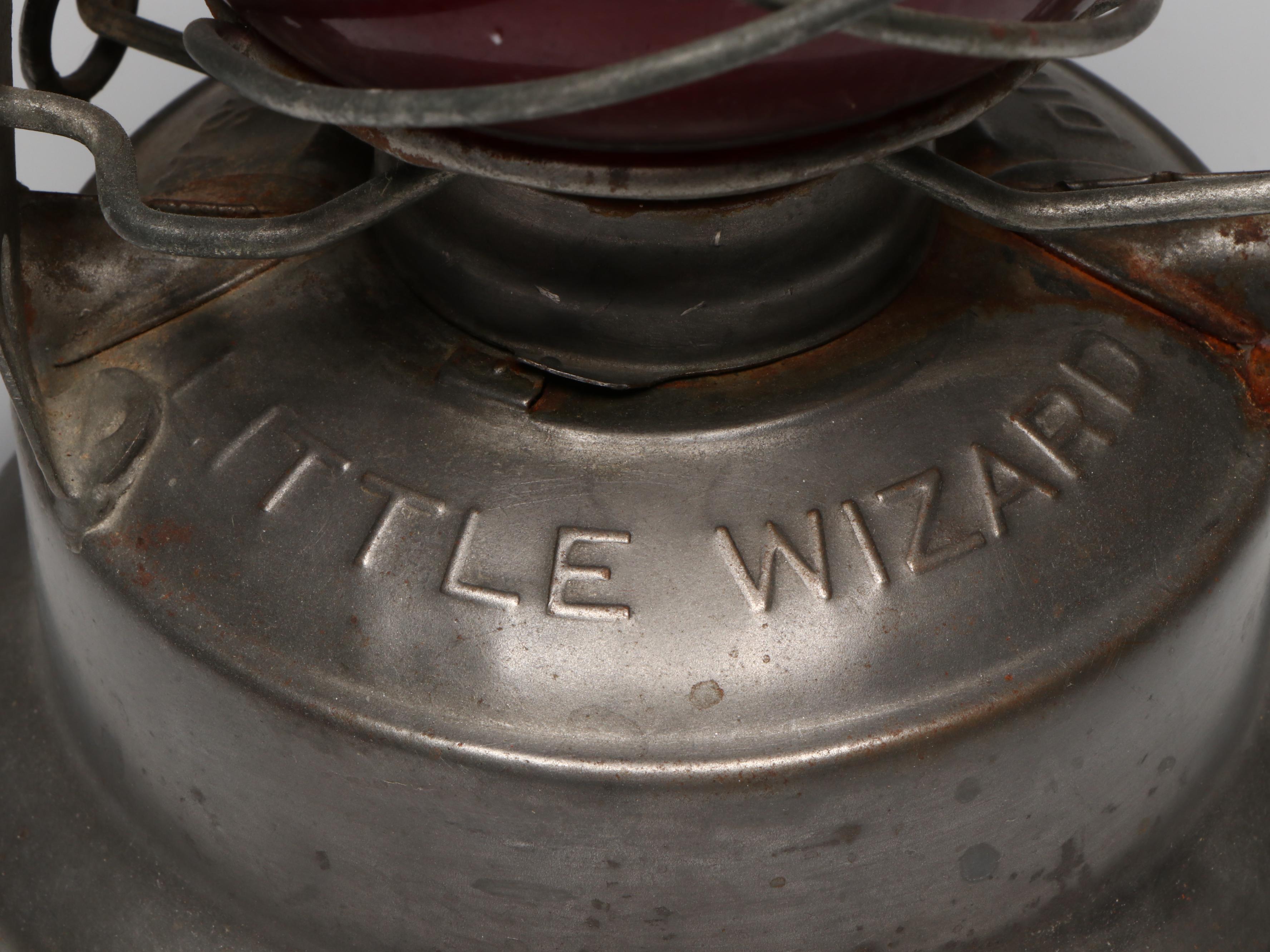 Dietz "Little Wizard" Kerosene Lantern with Winged Wheel and Other Lantern