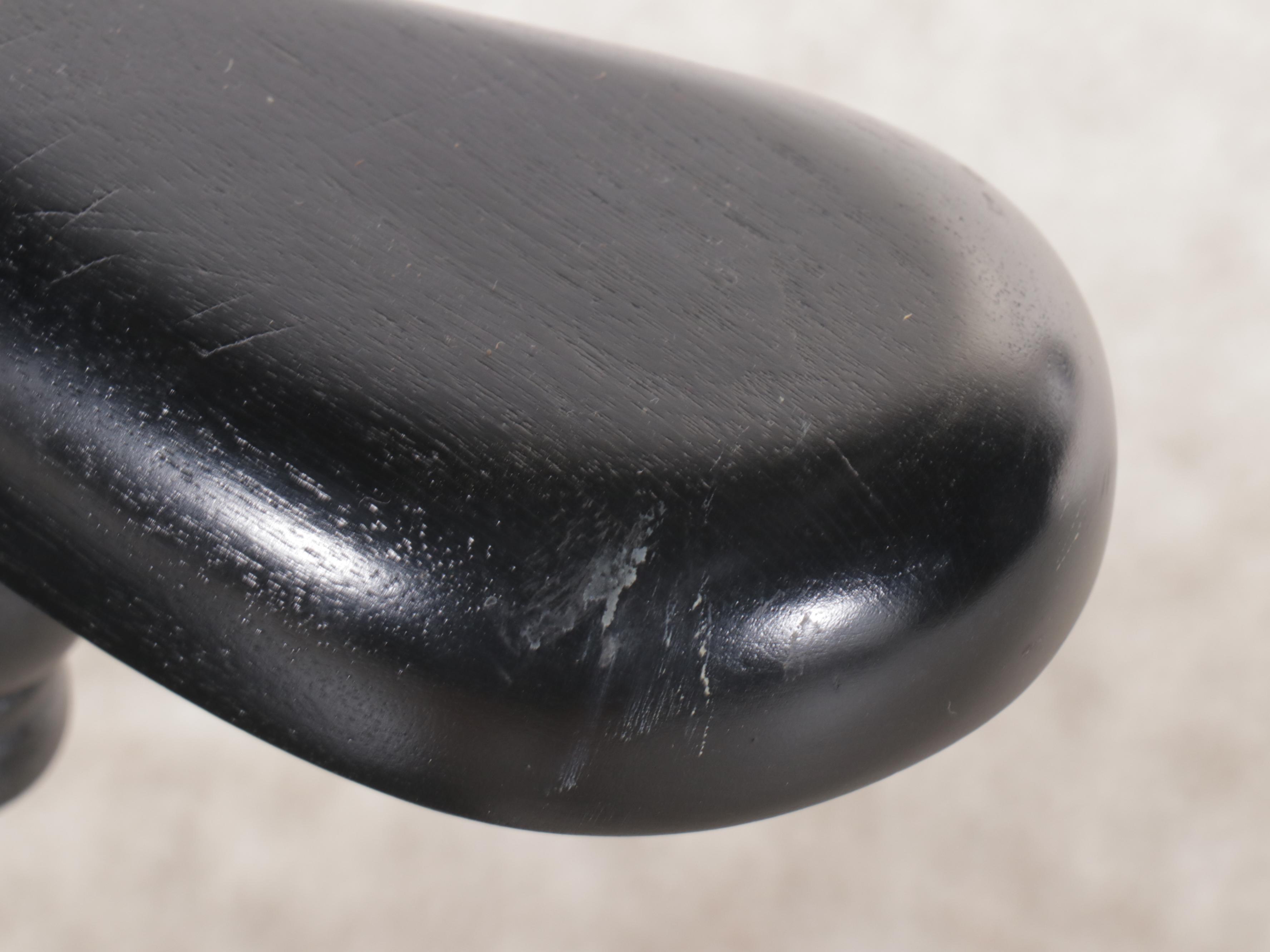 Spindle Back Ebonized Wood Rocking Chair