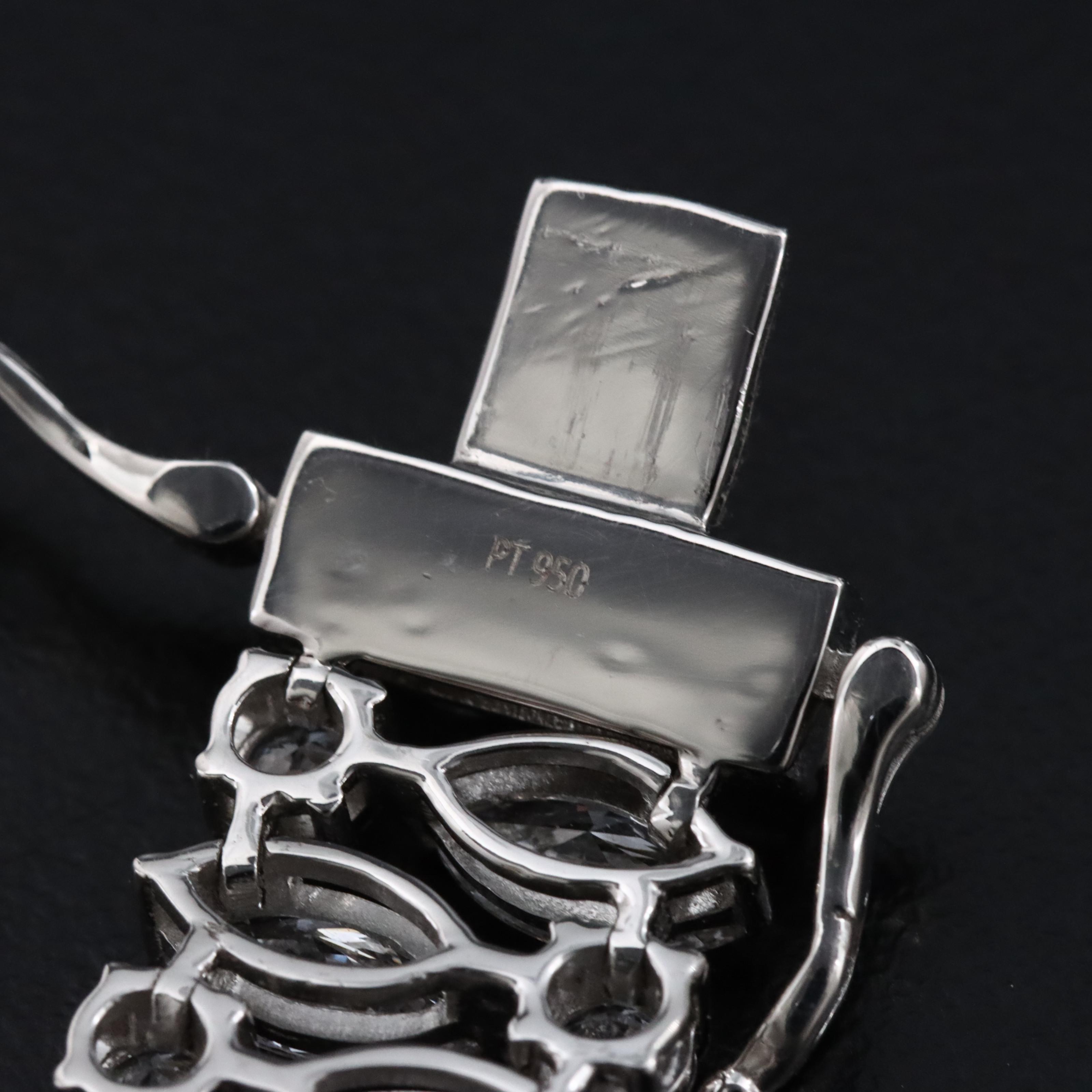 Platinum 19.08 CTW Lab Grown Diamond Bracelet