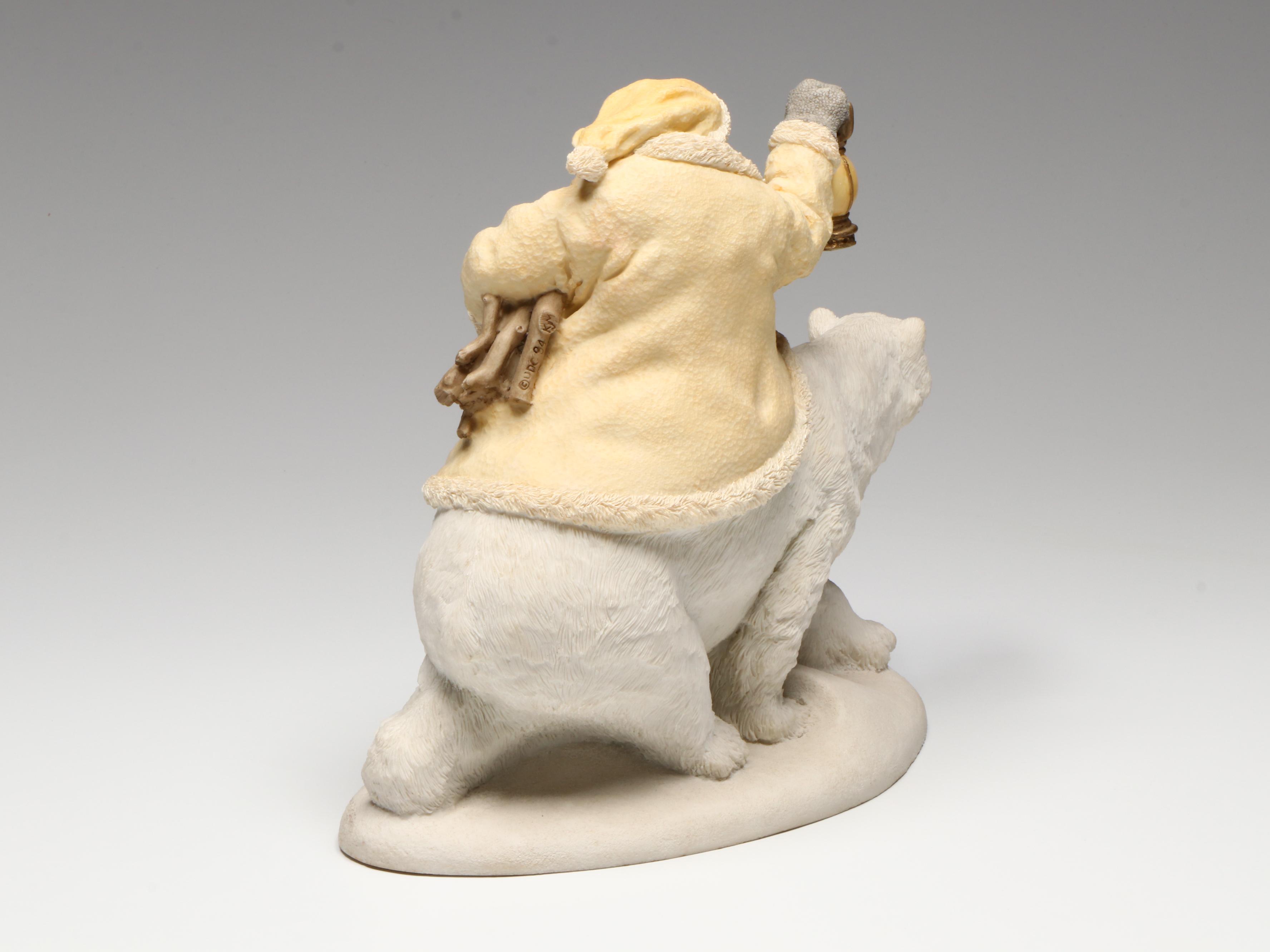 United Design Limited Edition "Into the Wind, Victorian" Resin Santa Figurine