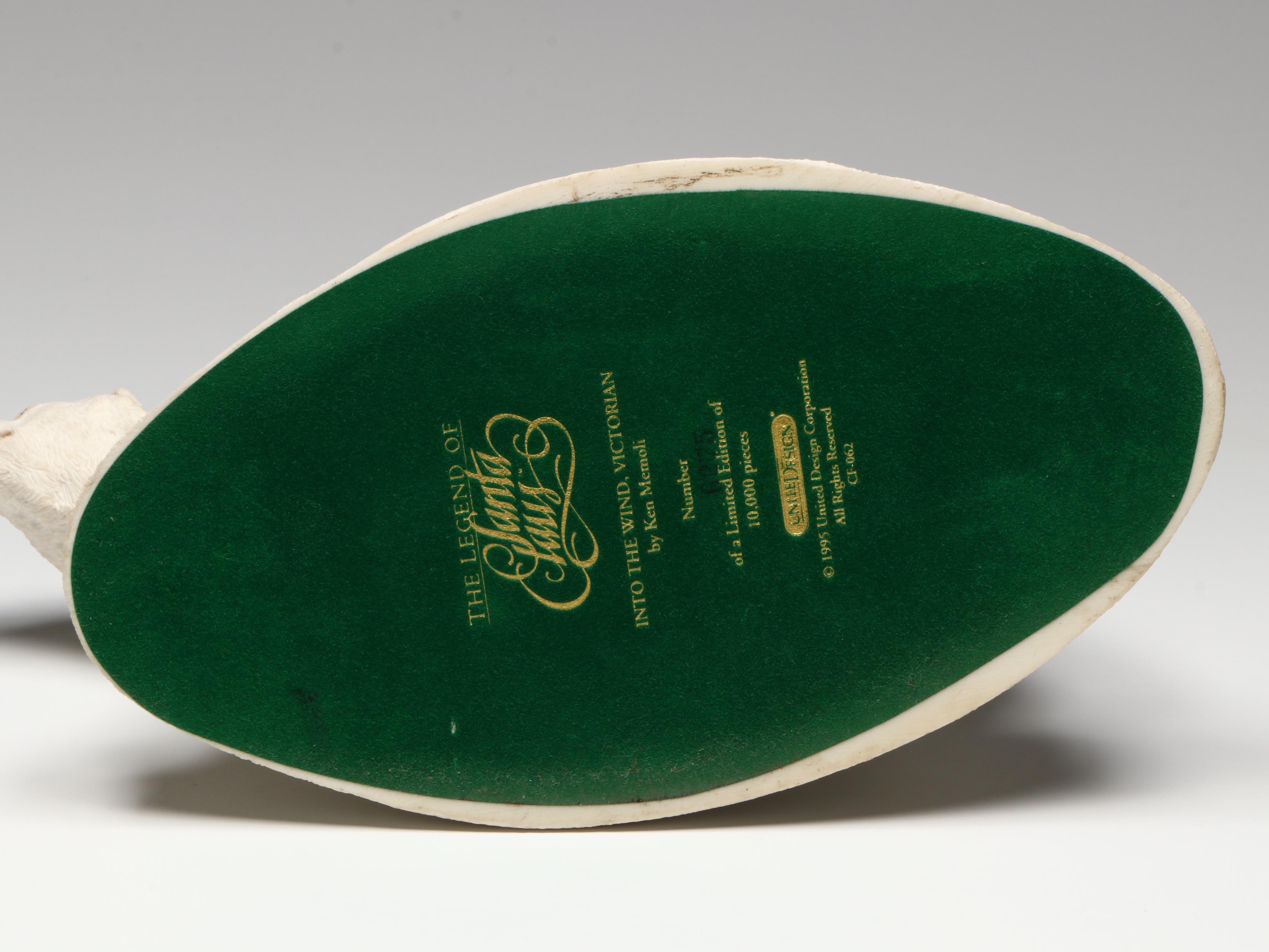 United Design Limited Edition "Into the Wind, Victorian" Resin Santa Figurine