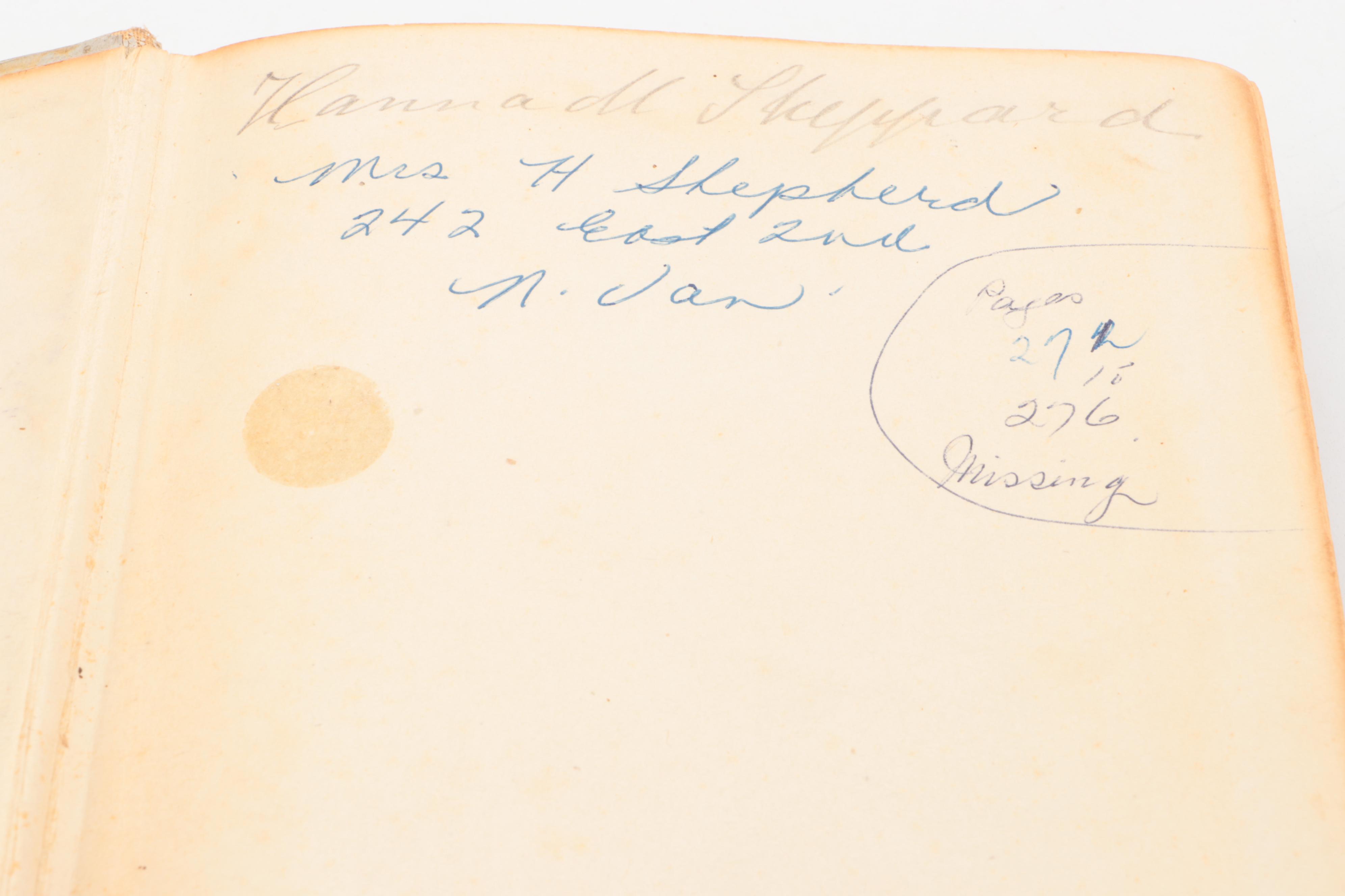 "The Presidential Cook Book" by Hugo Ziemann and Fanny L. Gillette, 1907