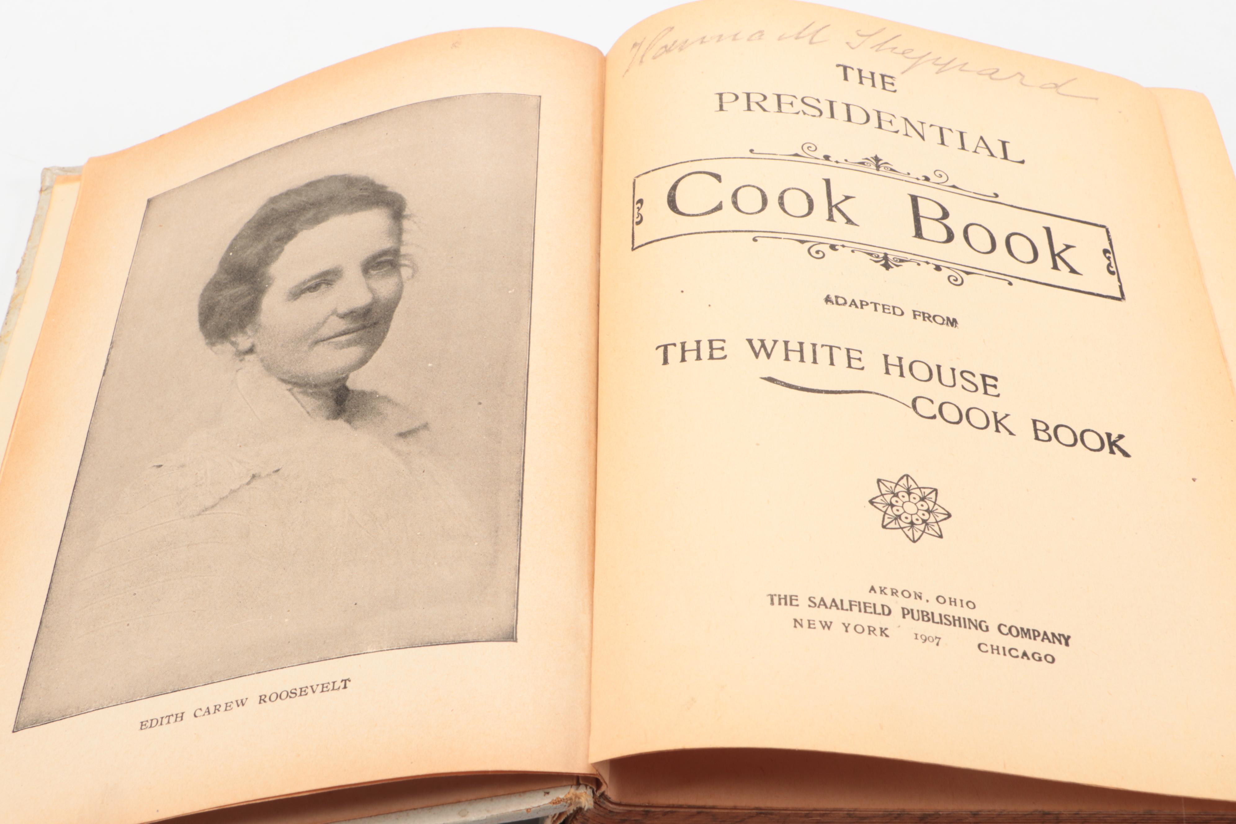 "The Presidential Cook Book" by Hugo Ziemann and Fanny L. Gillette, 1907