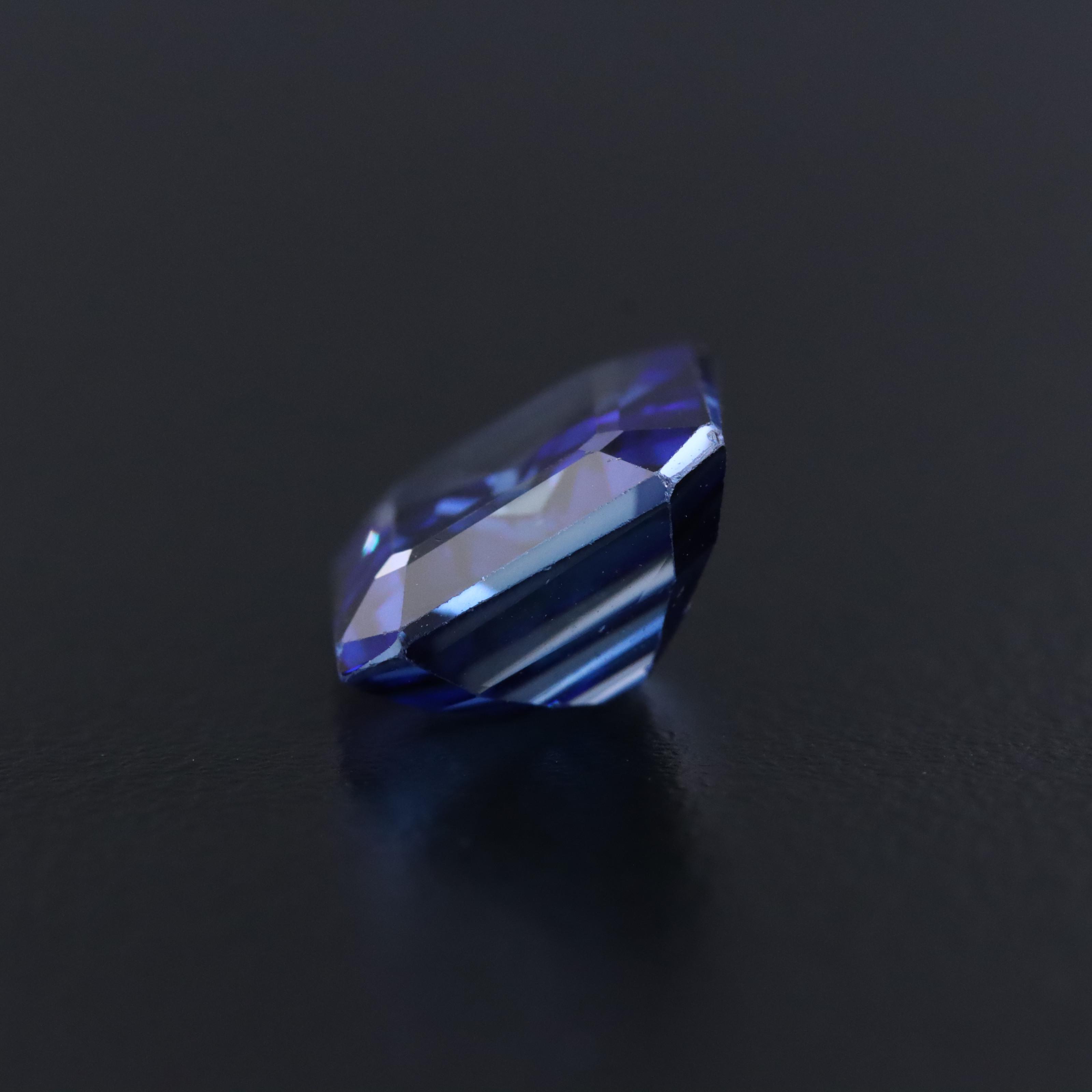 Loose 7.47 CT Lab Grown Sapphire
