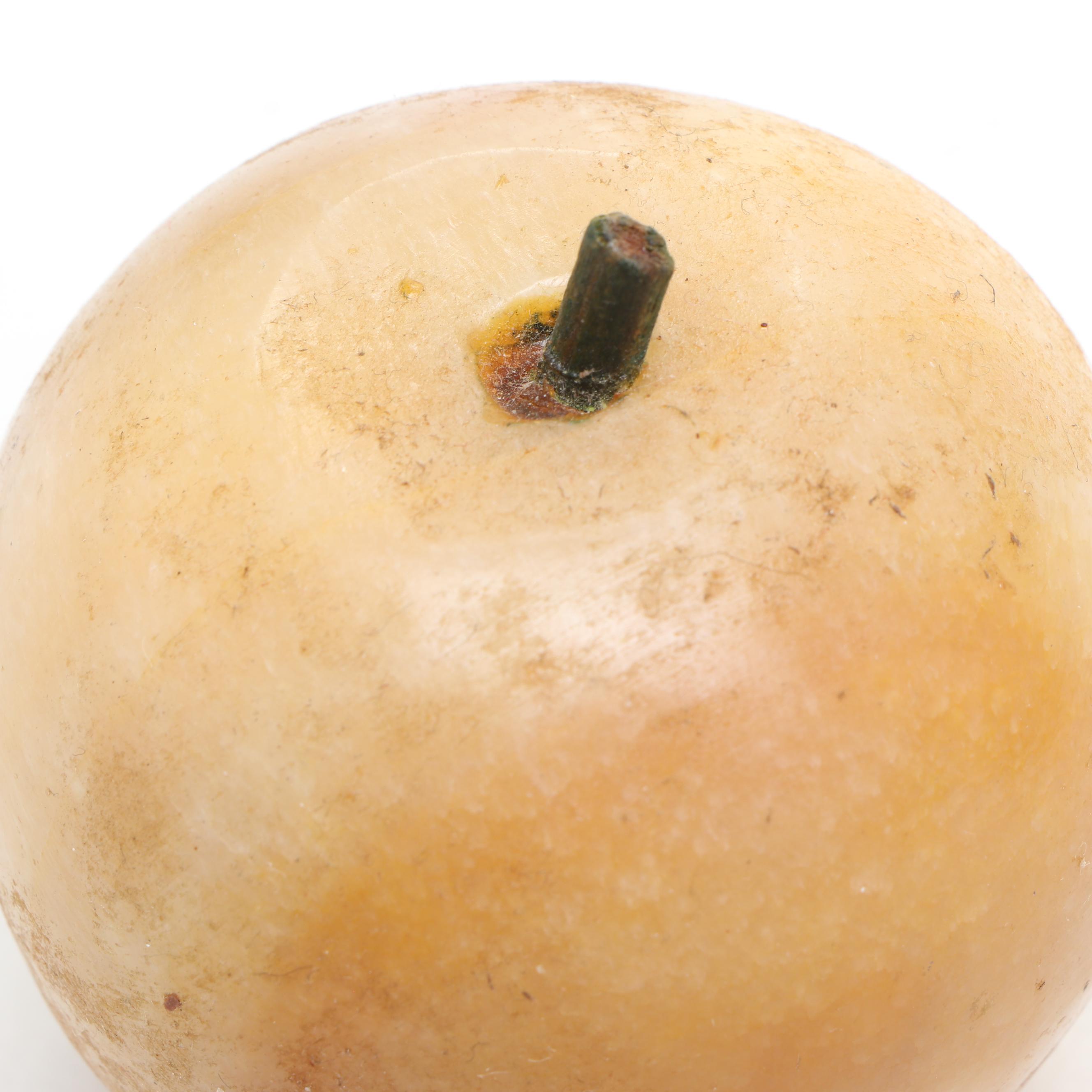 Reed & Barton Silver Plate Bowl with Polished Stone Fruits