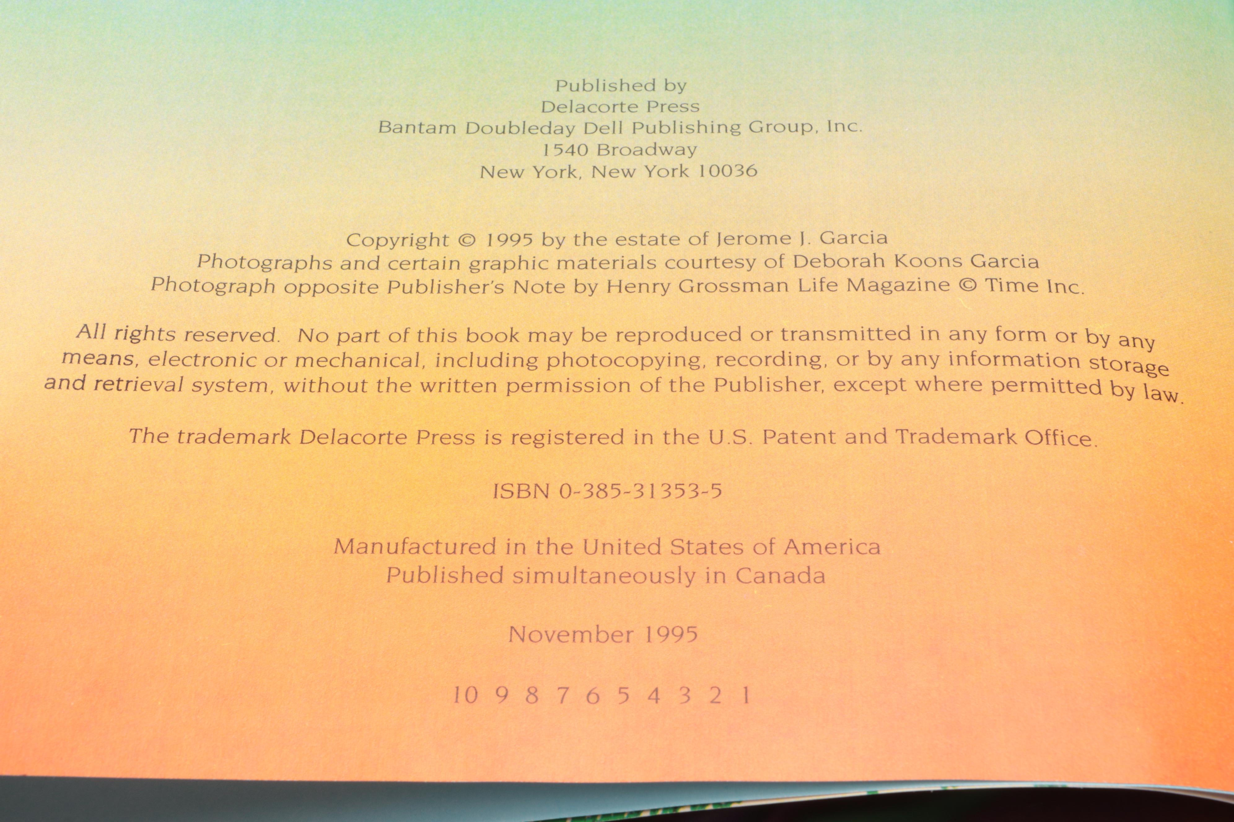 First Printing "Harrington Street" by Jerry Garcia, 1995