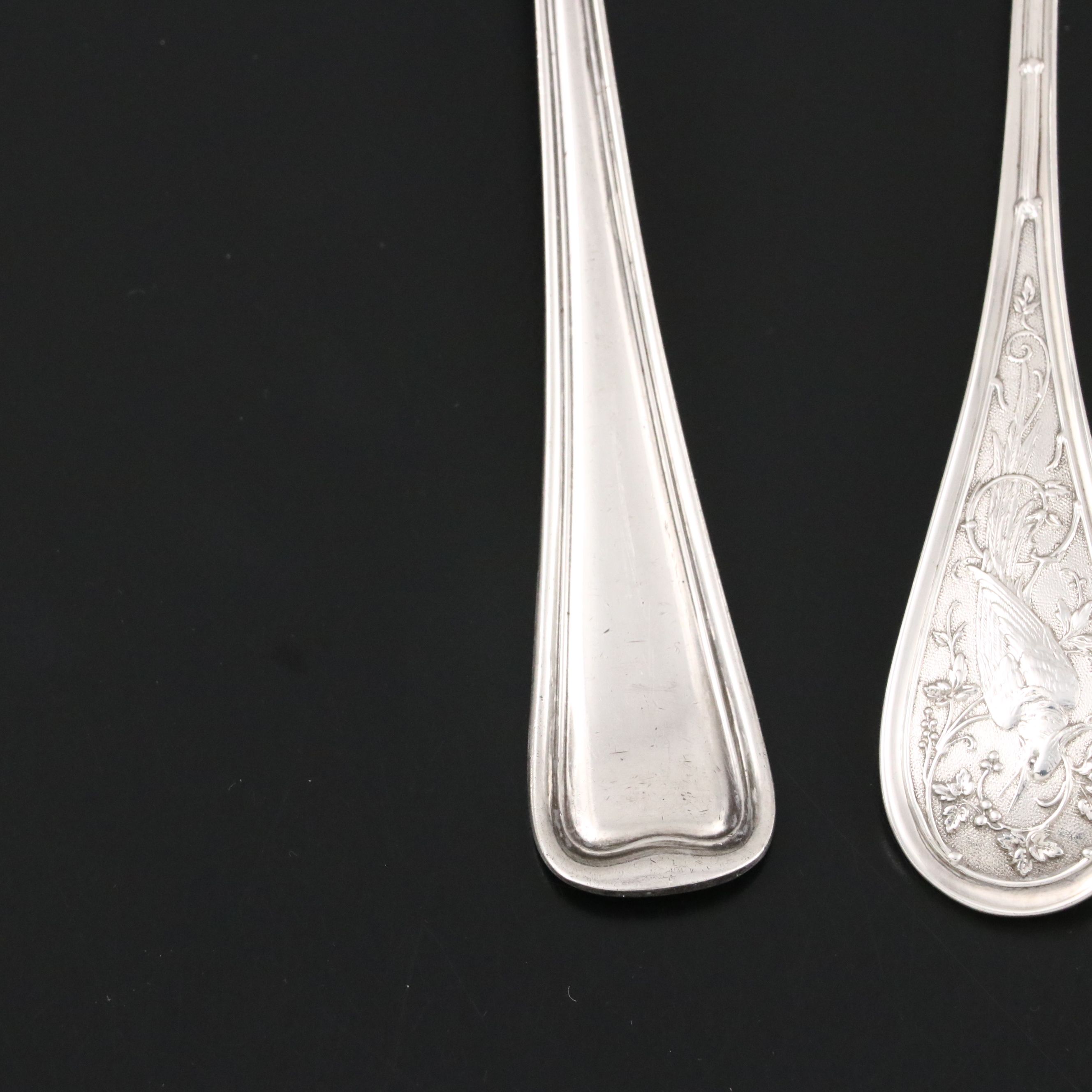 Gorham, Jacquard & Co., and William Gale Sterling Silver Serving Spoons