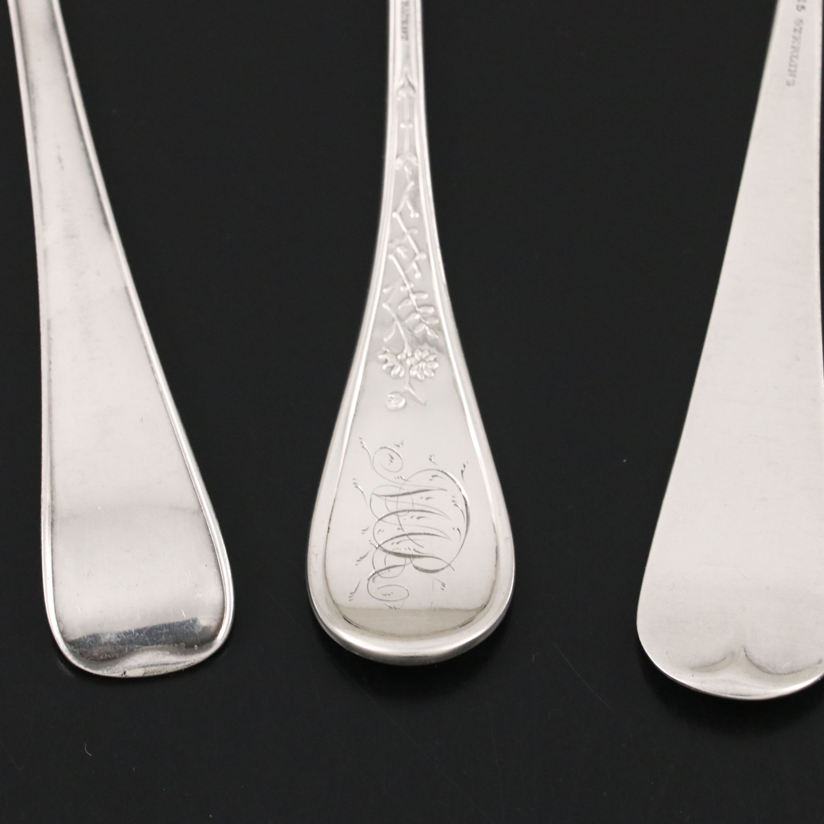 Gorham, Jacquard & Co., and William Gale Sterling Silver Serving Spoons