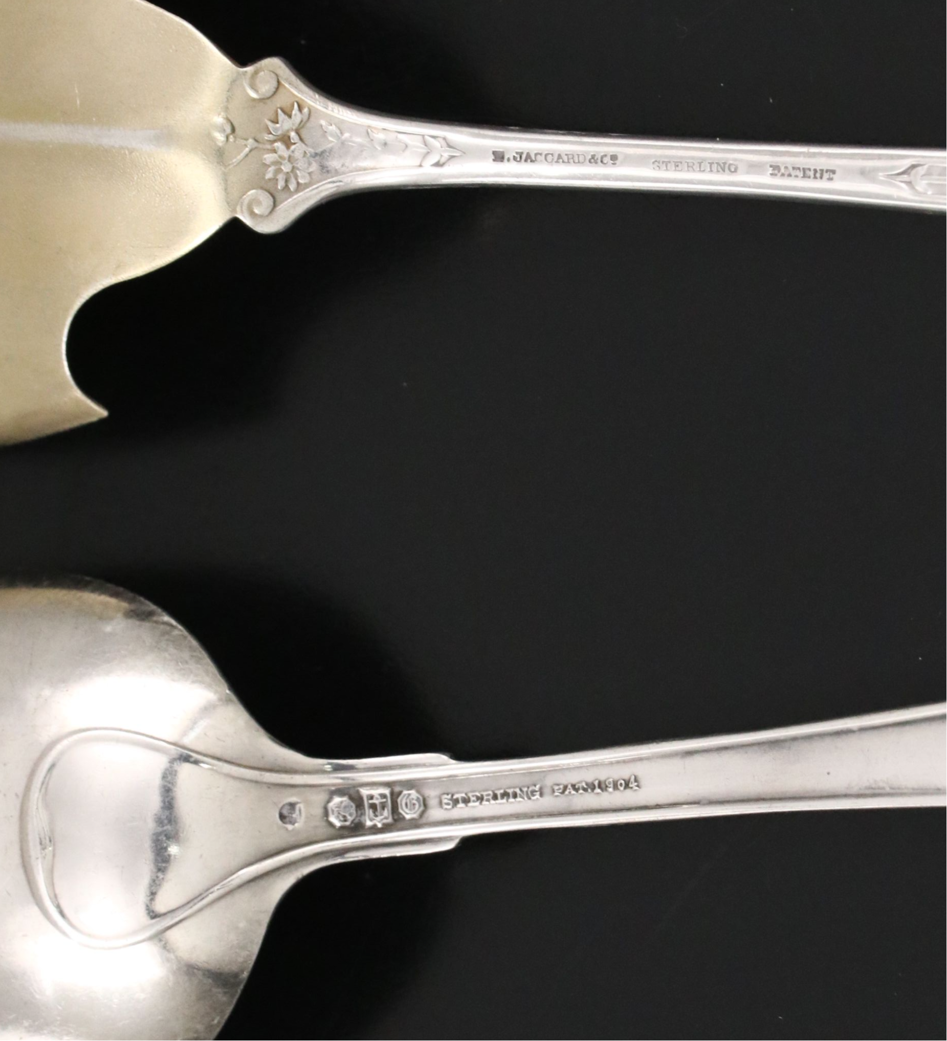 Gorham, Jacquard & Co., and William Gale Sterling Silver Serving Spoons