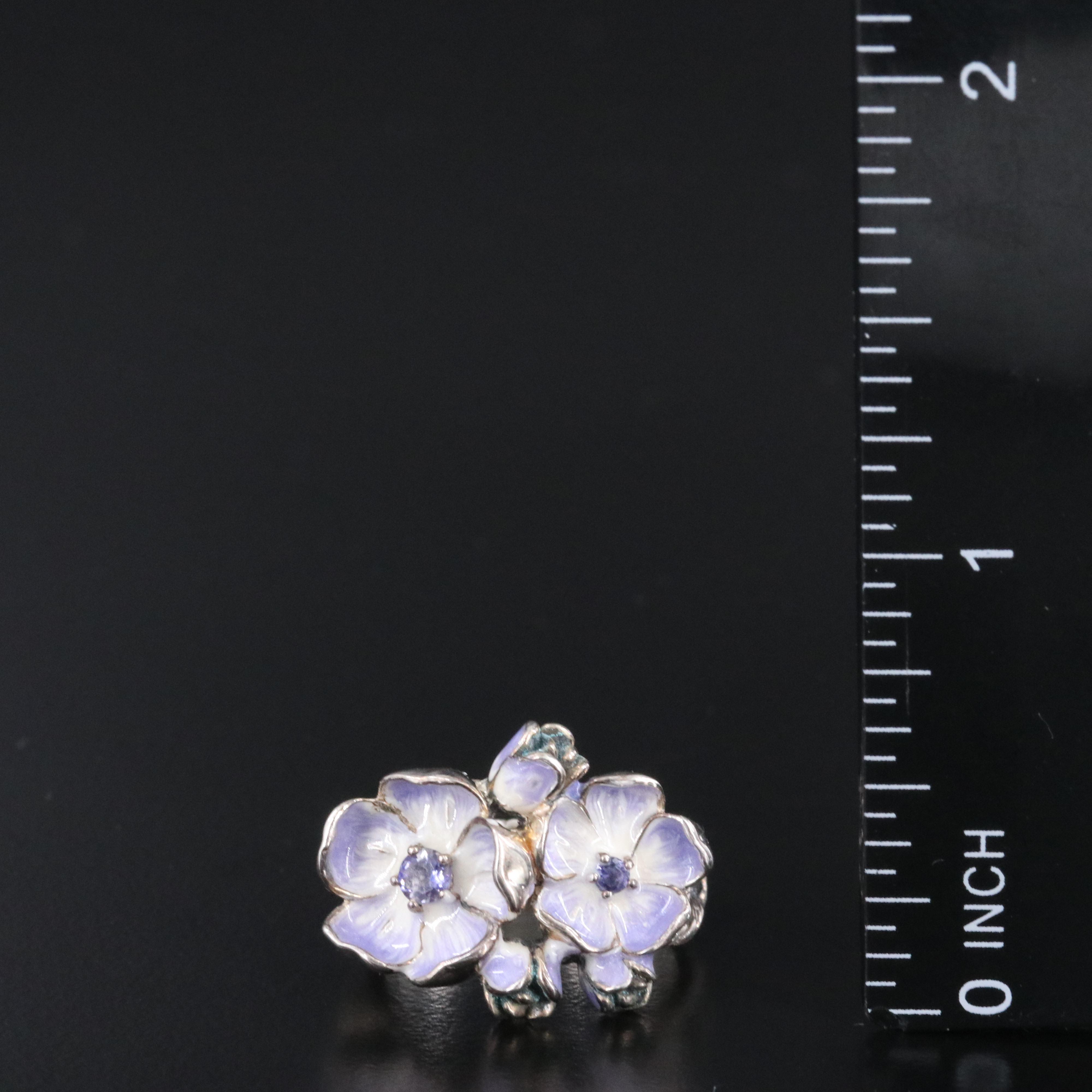 JAi by John Hardy Sterling Iolite and Enamel Ring