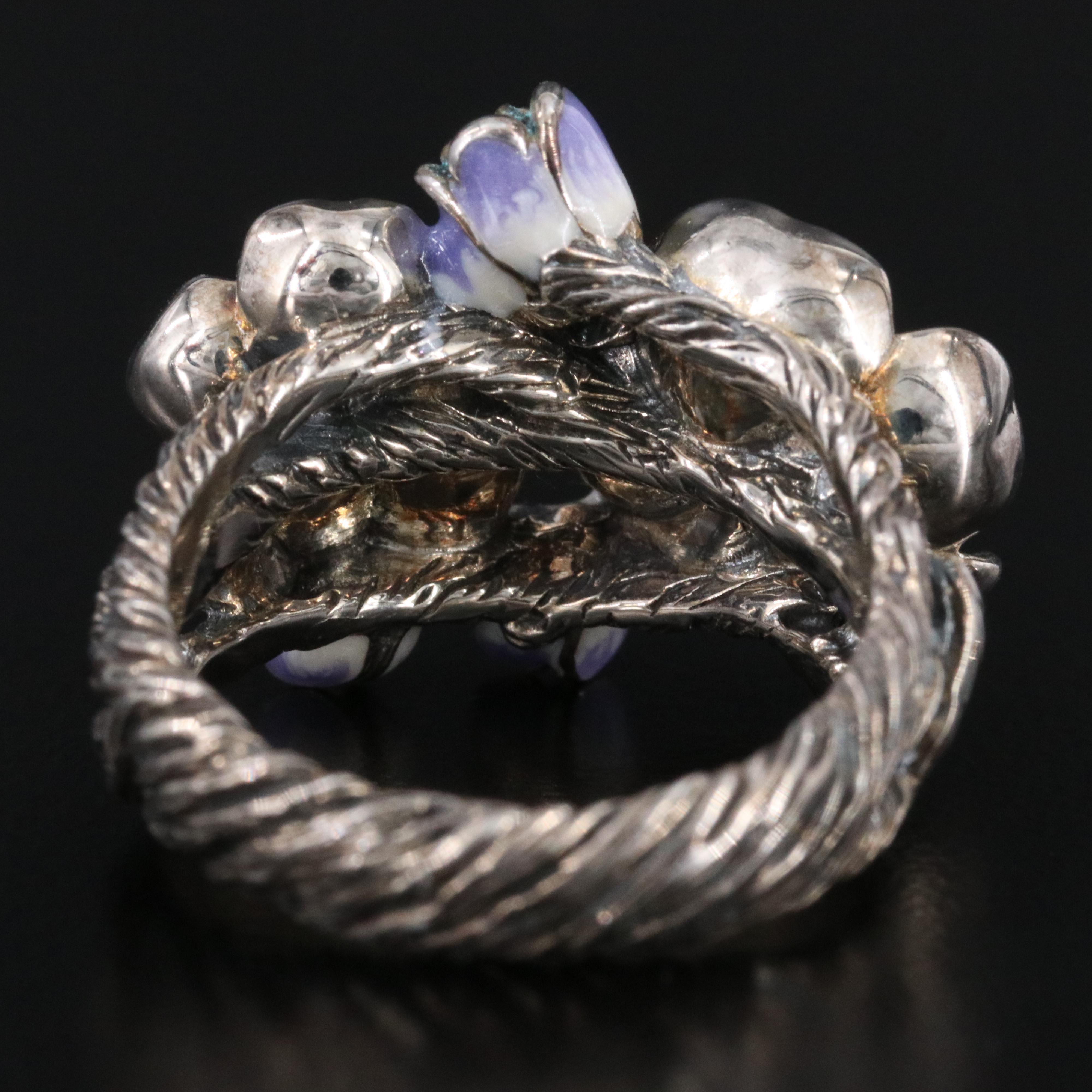 JAi by John Hardy Sterling Iolite and Enamel Ring