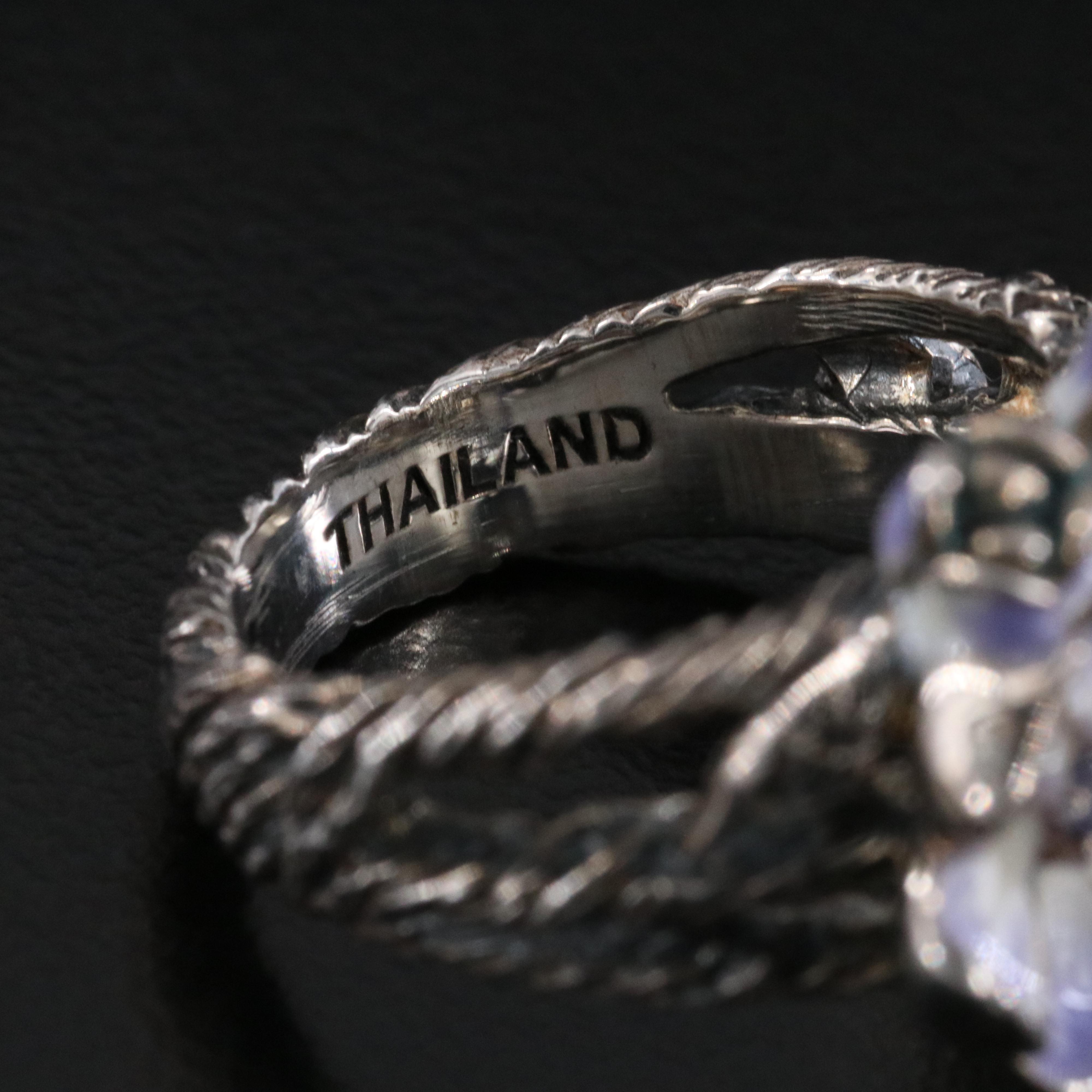 JAi by John Hardy Sterling Iolite and Enamel Ring