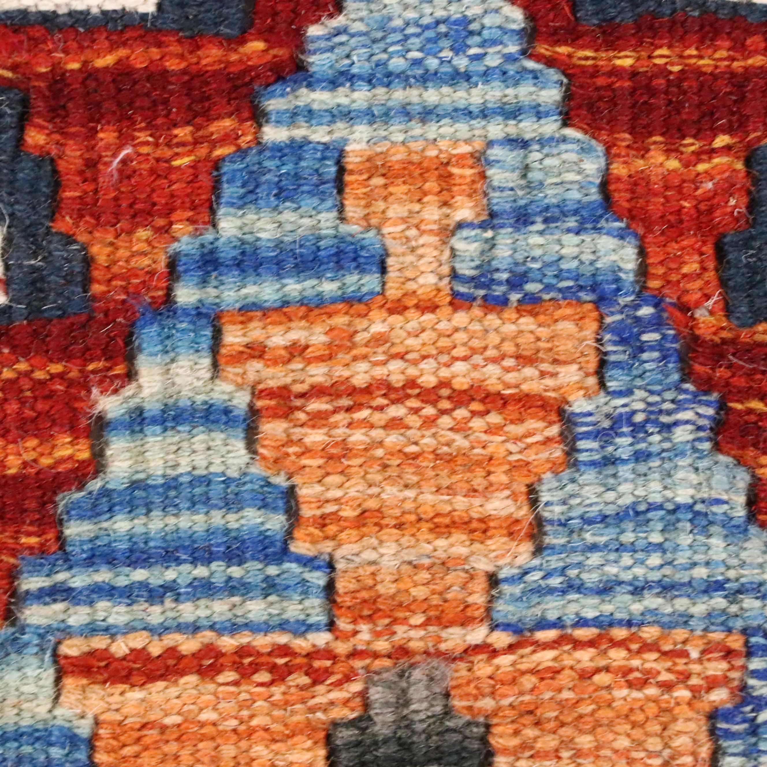 2'11" x 15'9" Handwoven Pakistani Kilim Runner