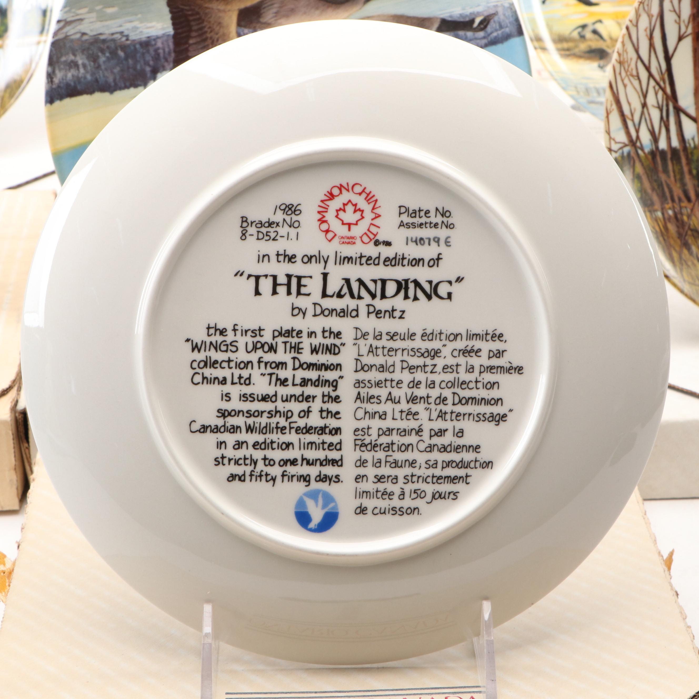 Donald Pentz "Wings Upon the Wind" Ceramic Collector Plates