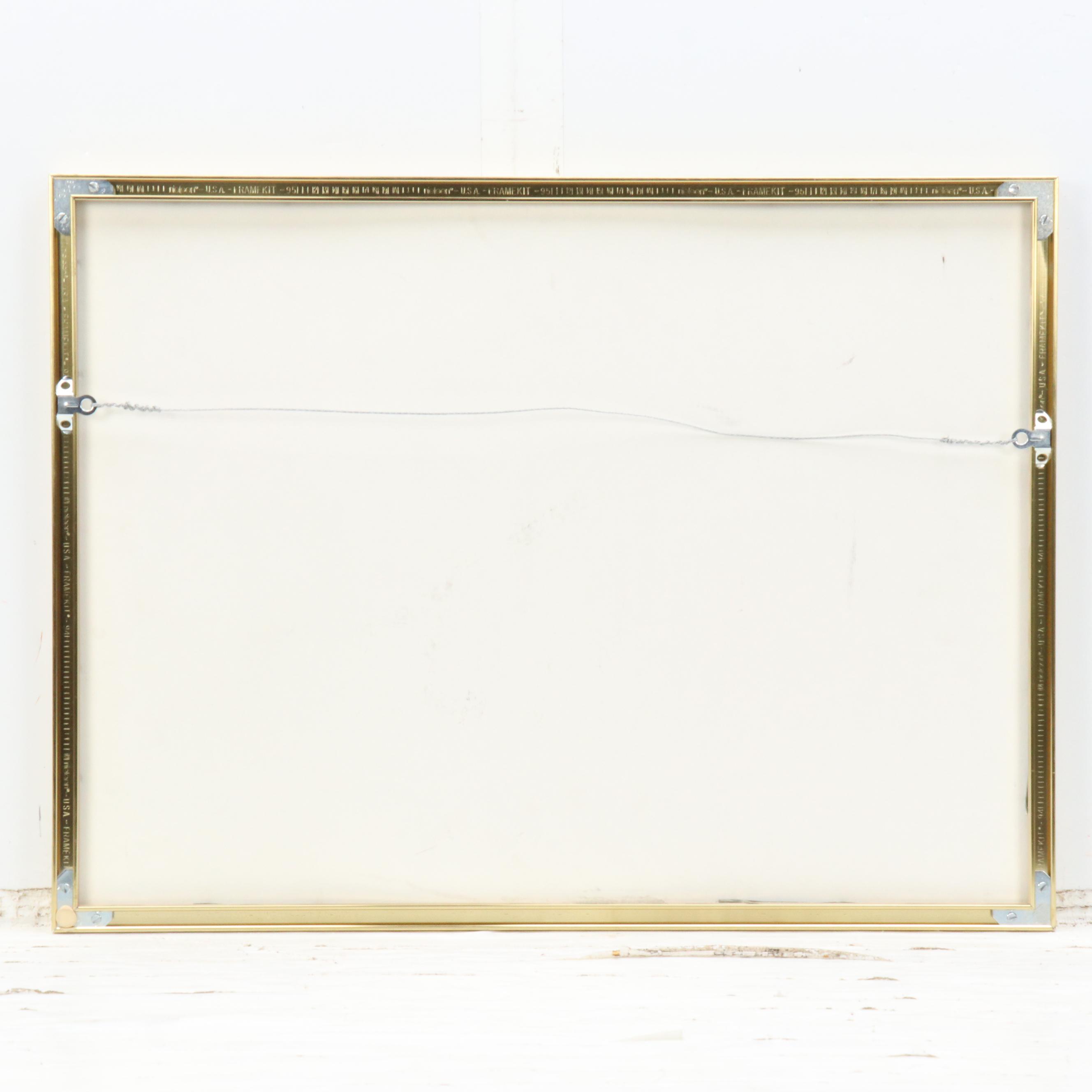 Emerine Floral Bouquet Watercolor Painting, Circa 1980