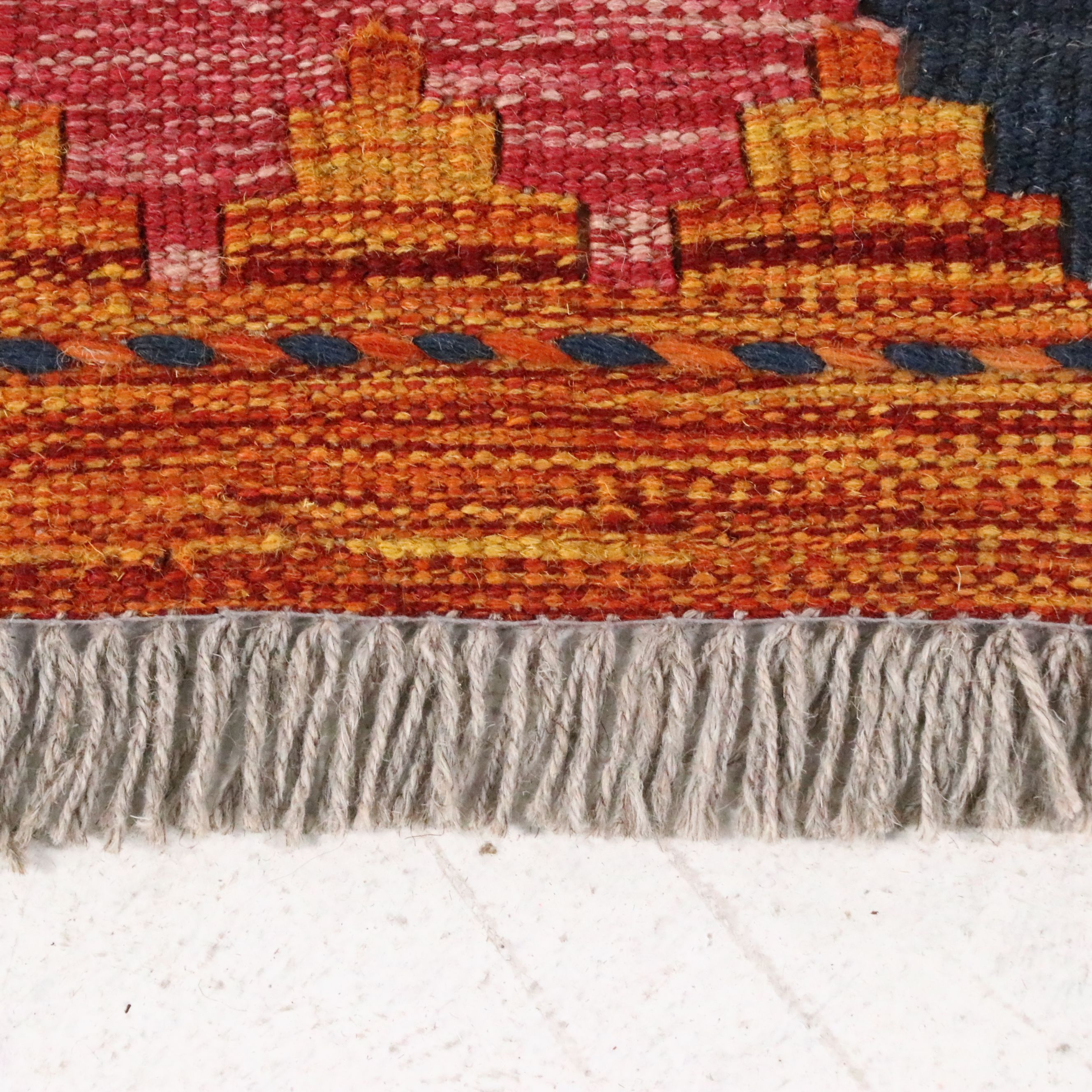 2'11" x 15'9" Handwoven Pakistani Kilim Runner