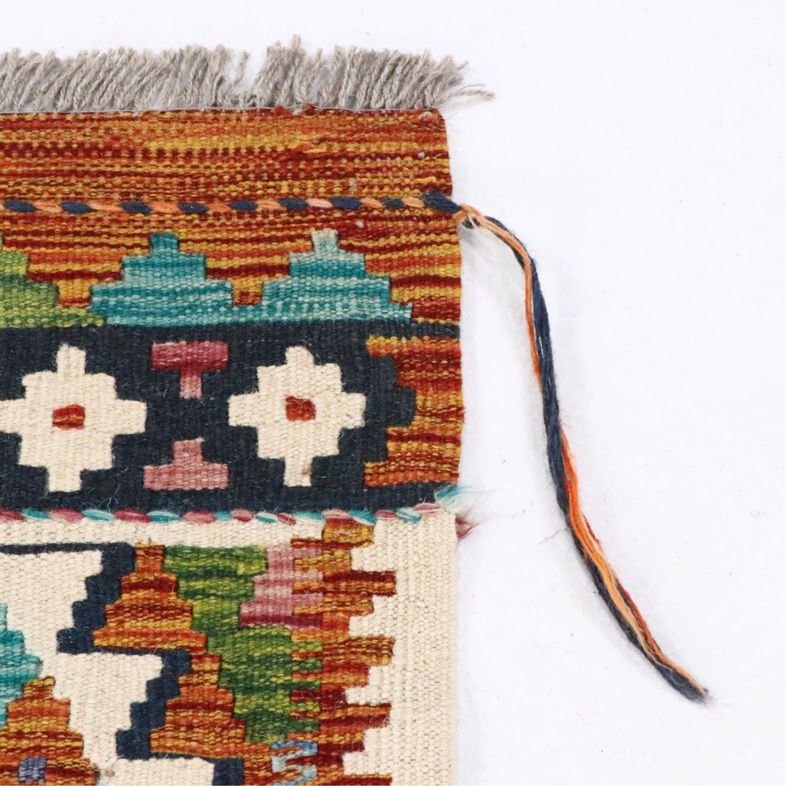 2'11" x 15'9" Handwoven Pakistani Kilim Runner